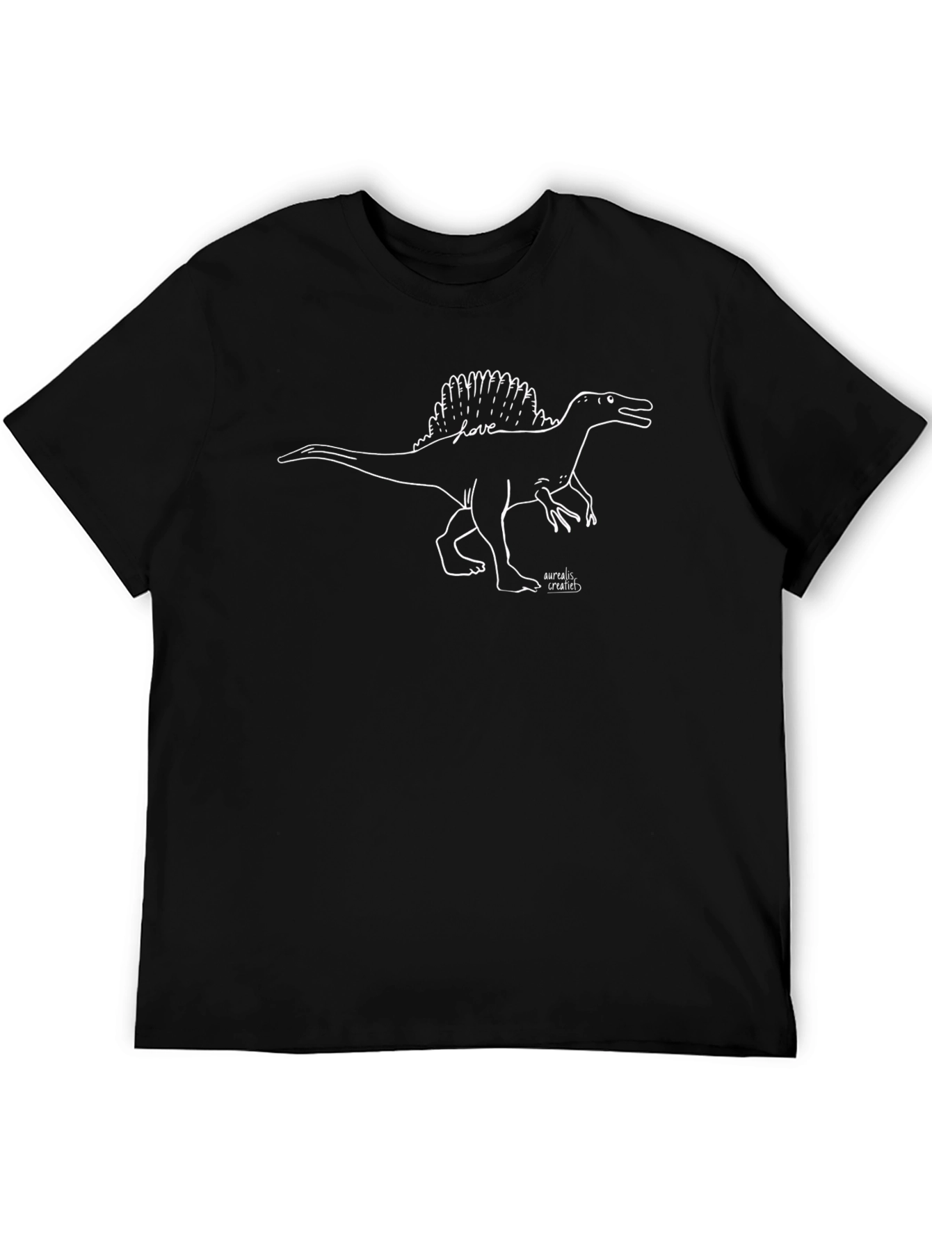 Camiseta Negra Spinosaurus Love