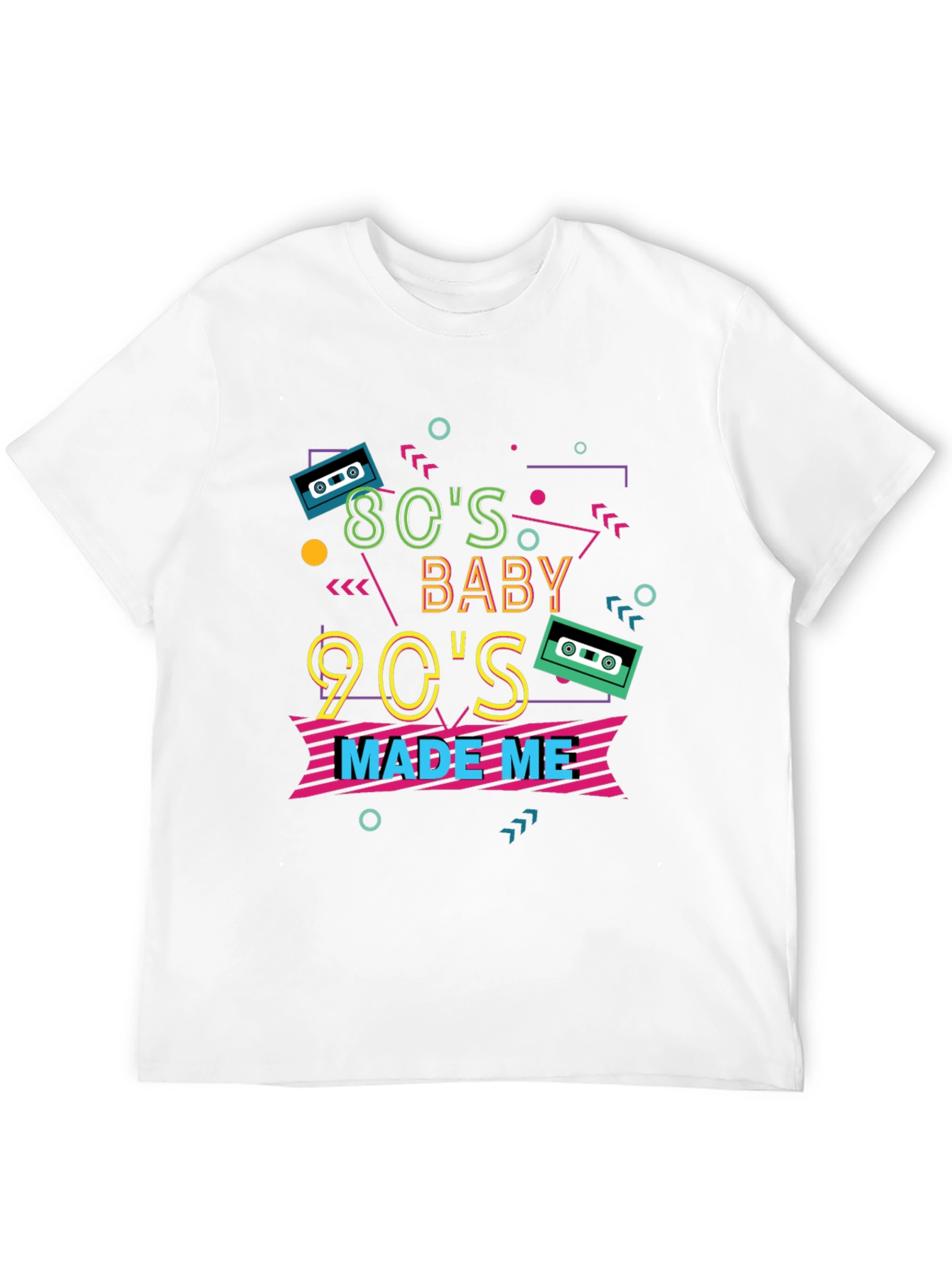 Camiseta Negra Estilo Retro Años 80 y 90