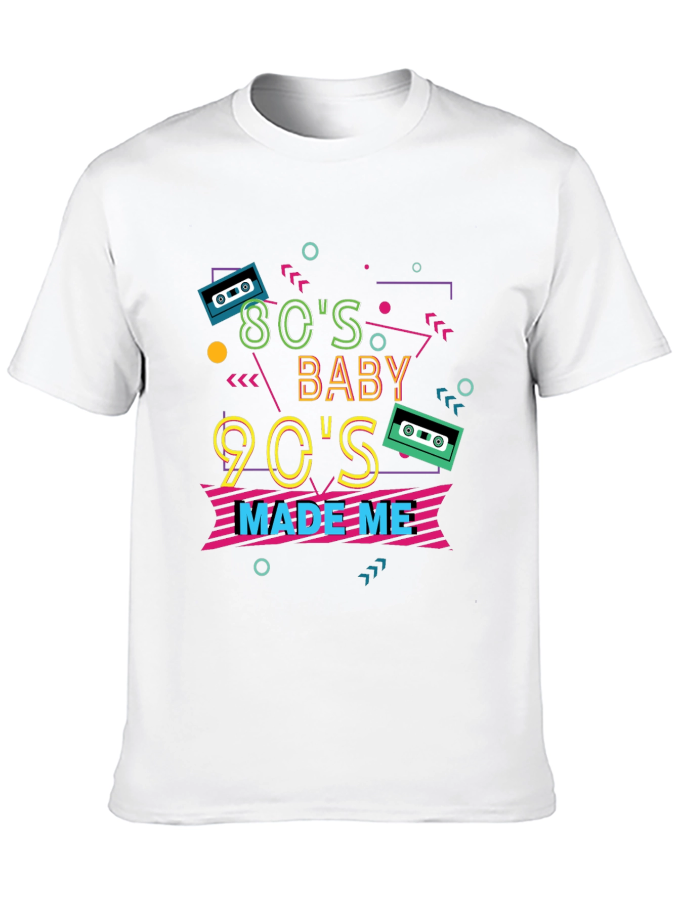 Camiseta Negra Estilo Retro Años 80 y 90