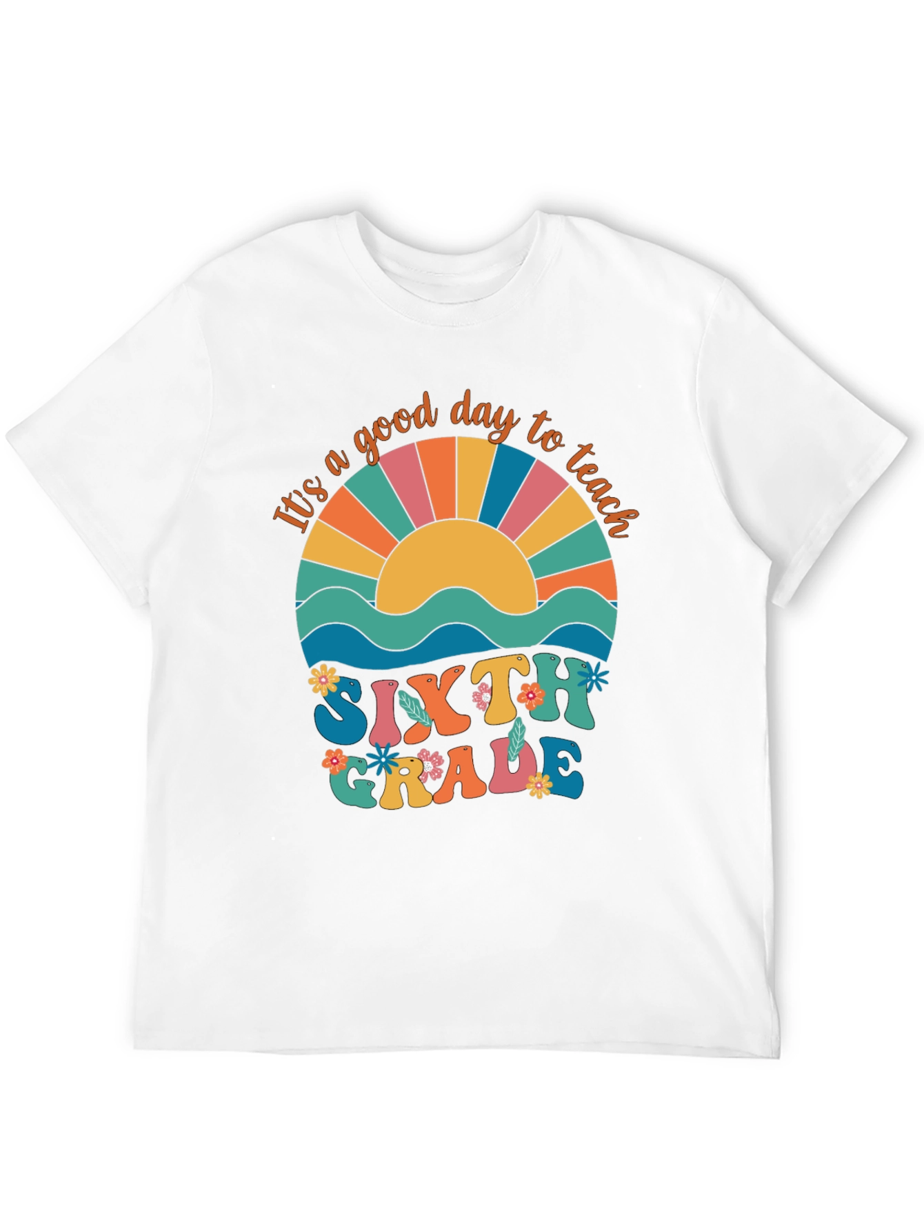 Camiseta Retro Sexto Grado: Día Perfecto para Enseñar