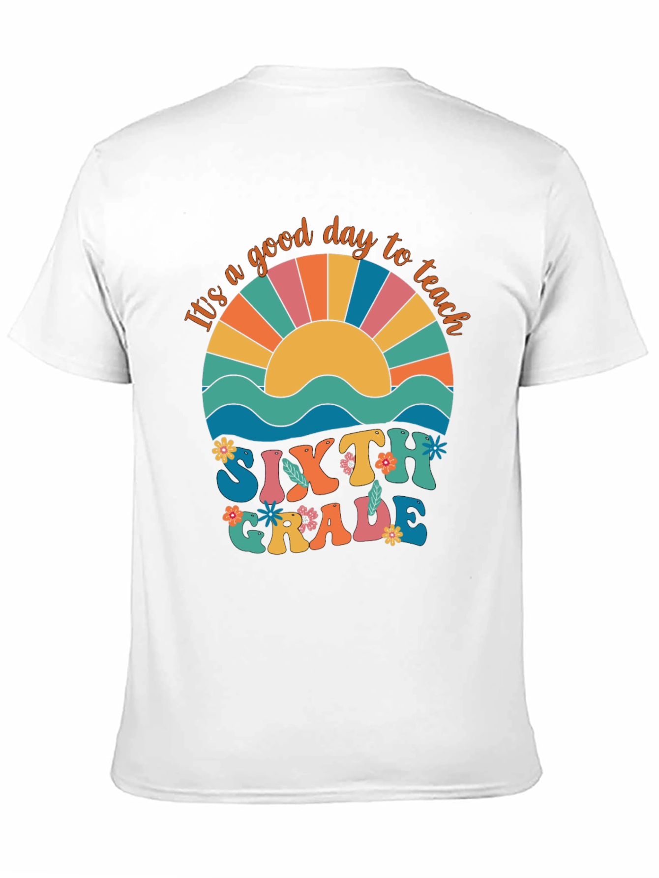 Camiseta Retro Sexto Grado: Día Perfecto para Enseñar