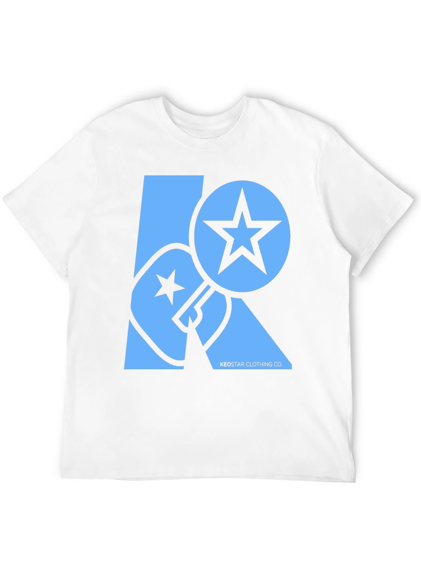 Camiseta Negra con Diseño Gráfico Keostar