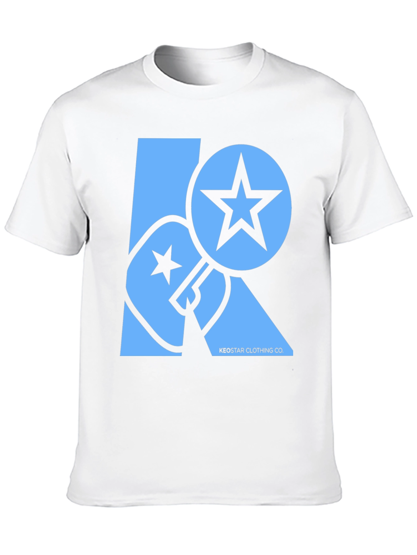 Camiseta Negra con Diseño Gráfico Keostar