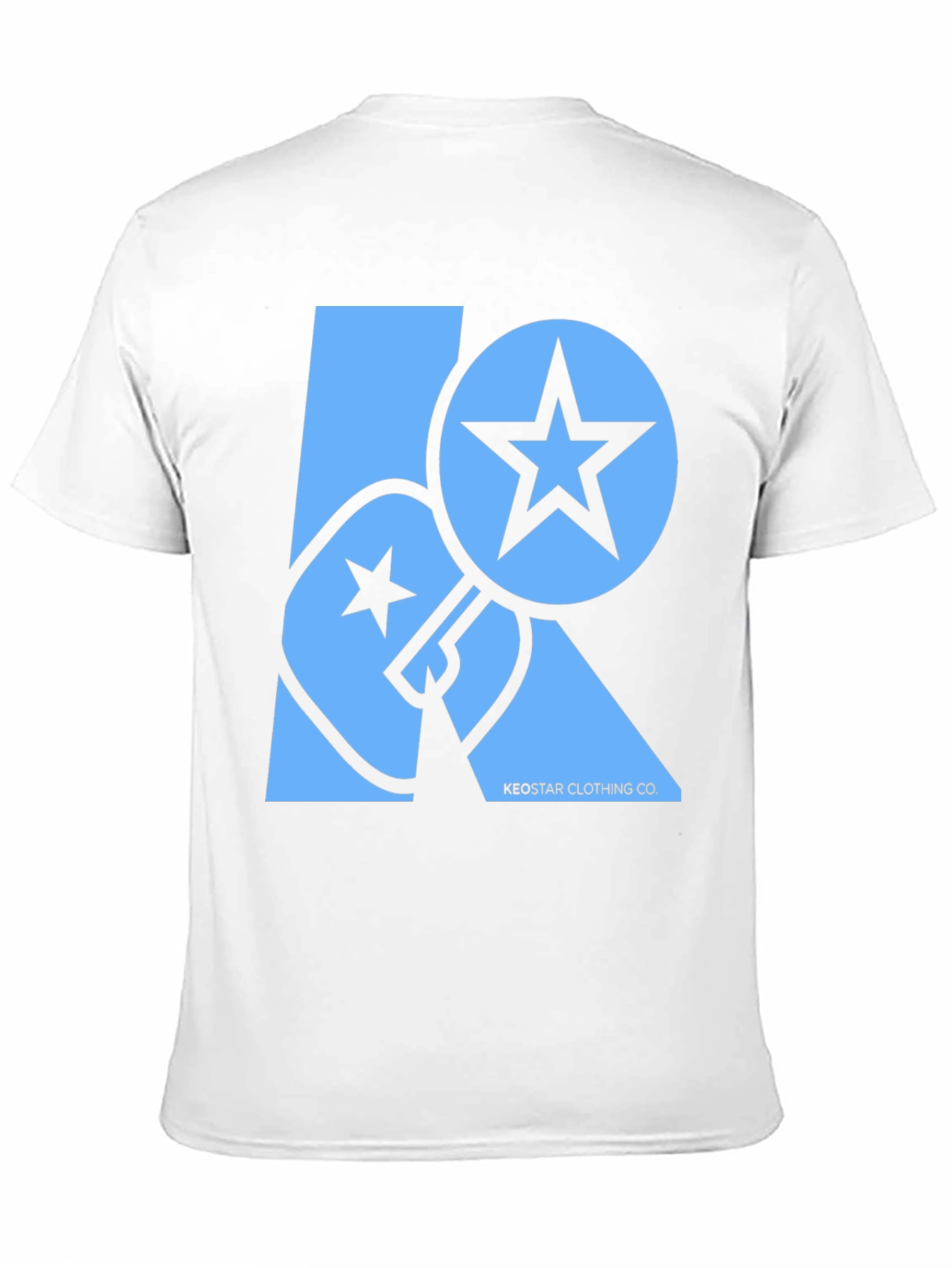 Camiseta Negra con Diseño Gráfico Keostar