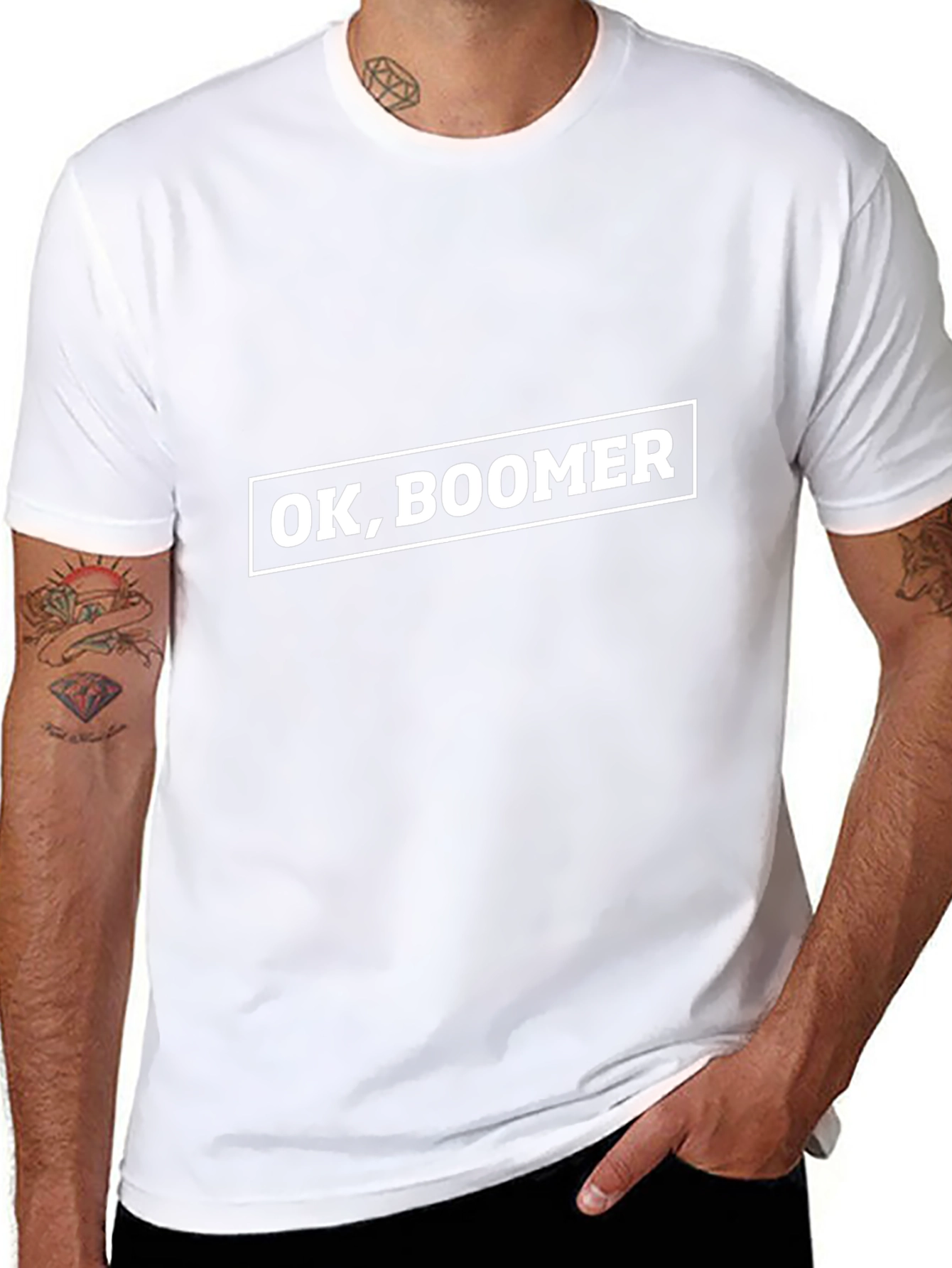 Camiseta Negra Ok Boomer Hombre