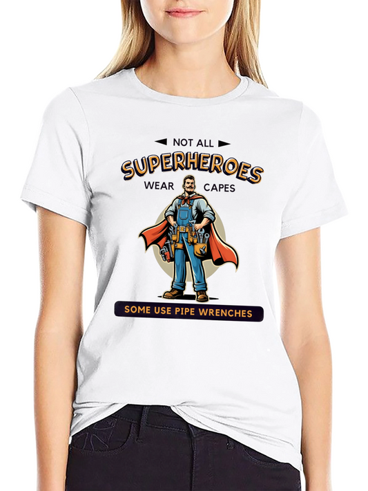 Camiseta Superhéroe Fontanero - No Todos Usan Capa