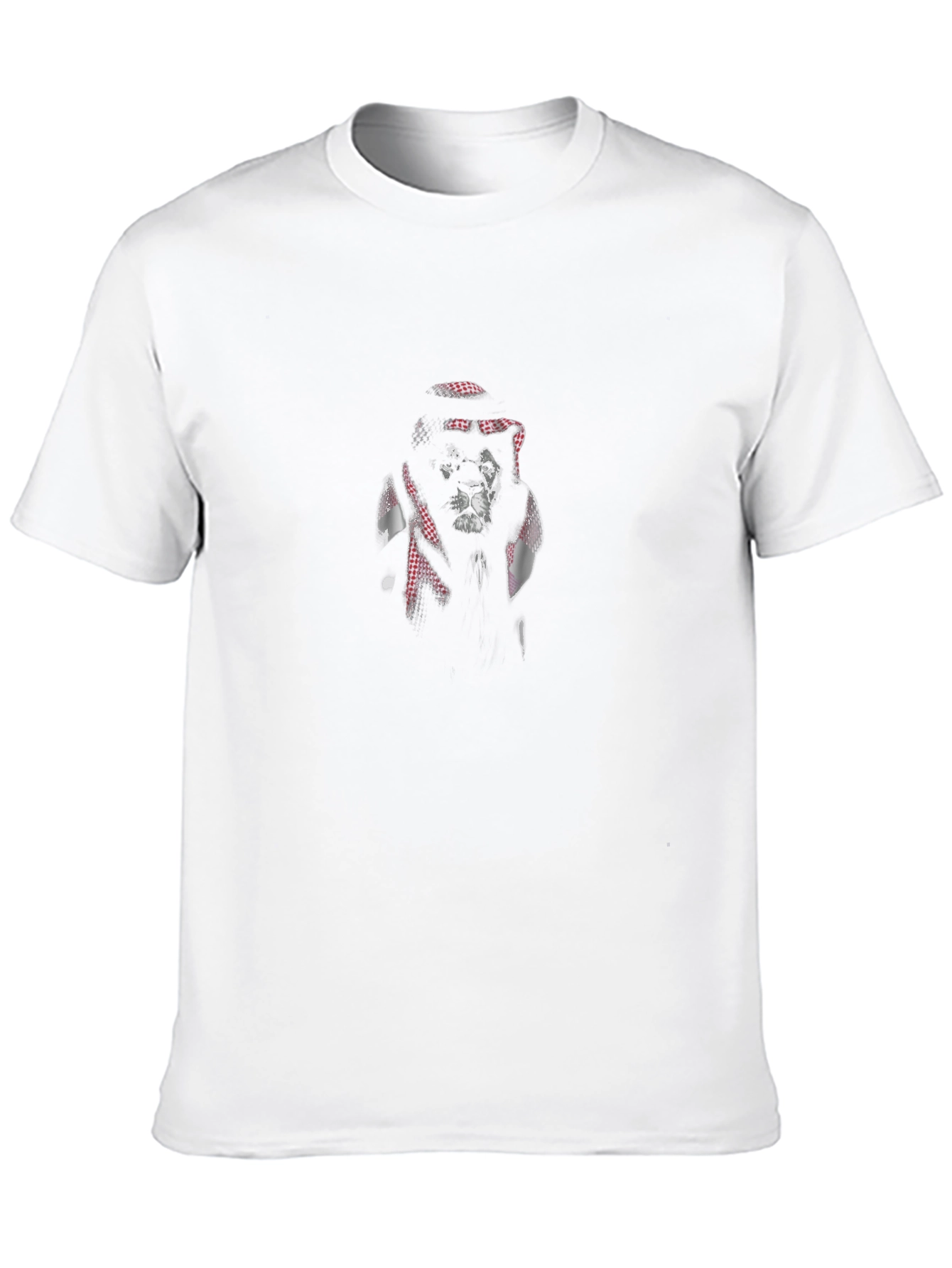 Camiseta Negra con León Árabe