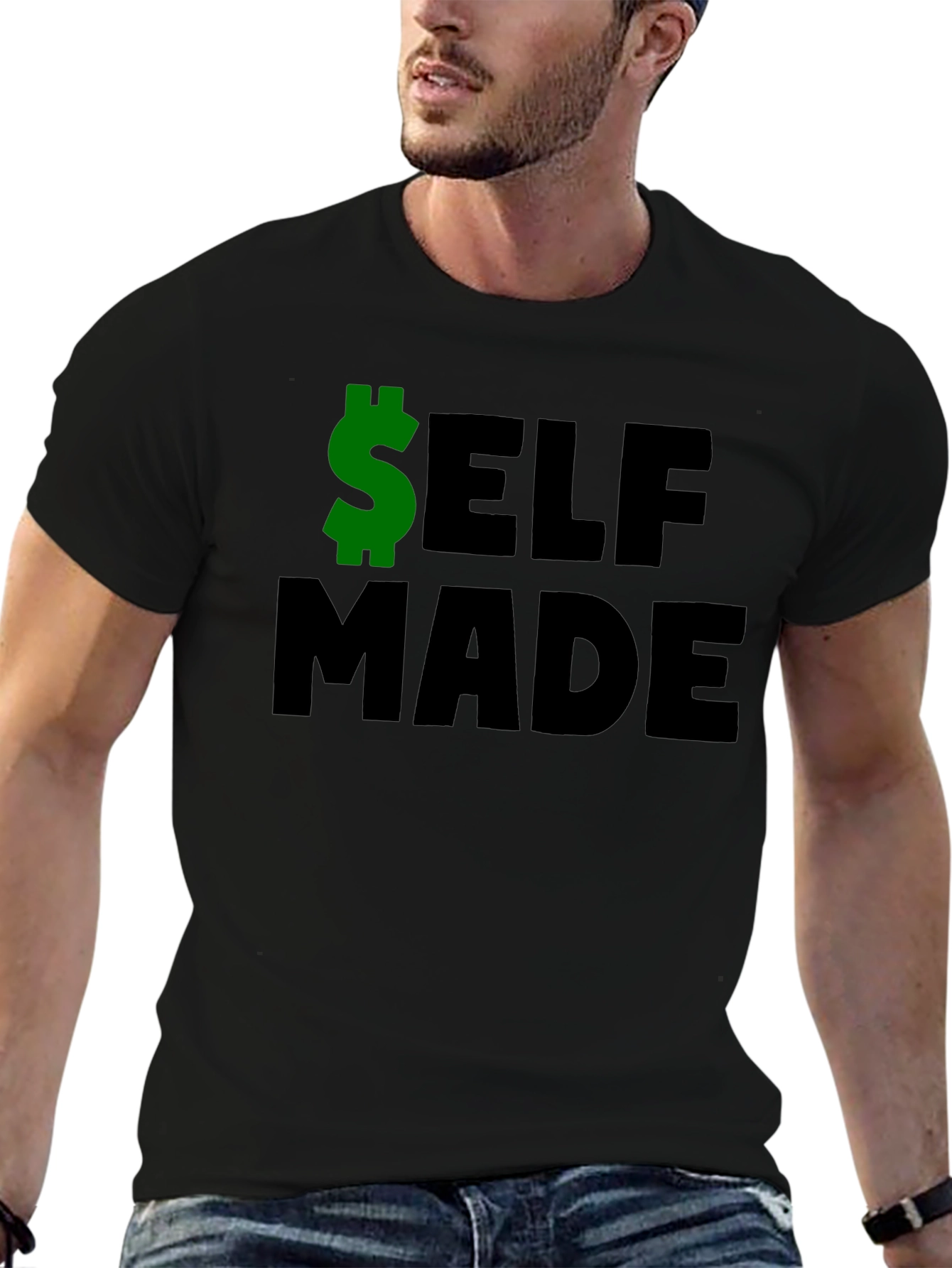 Camiseta Negra: Self Made