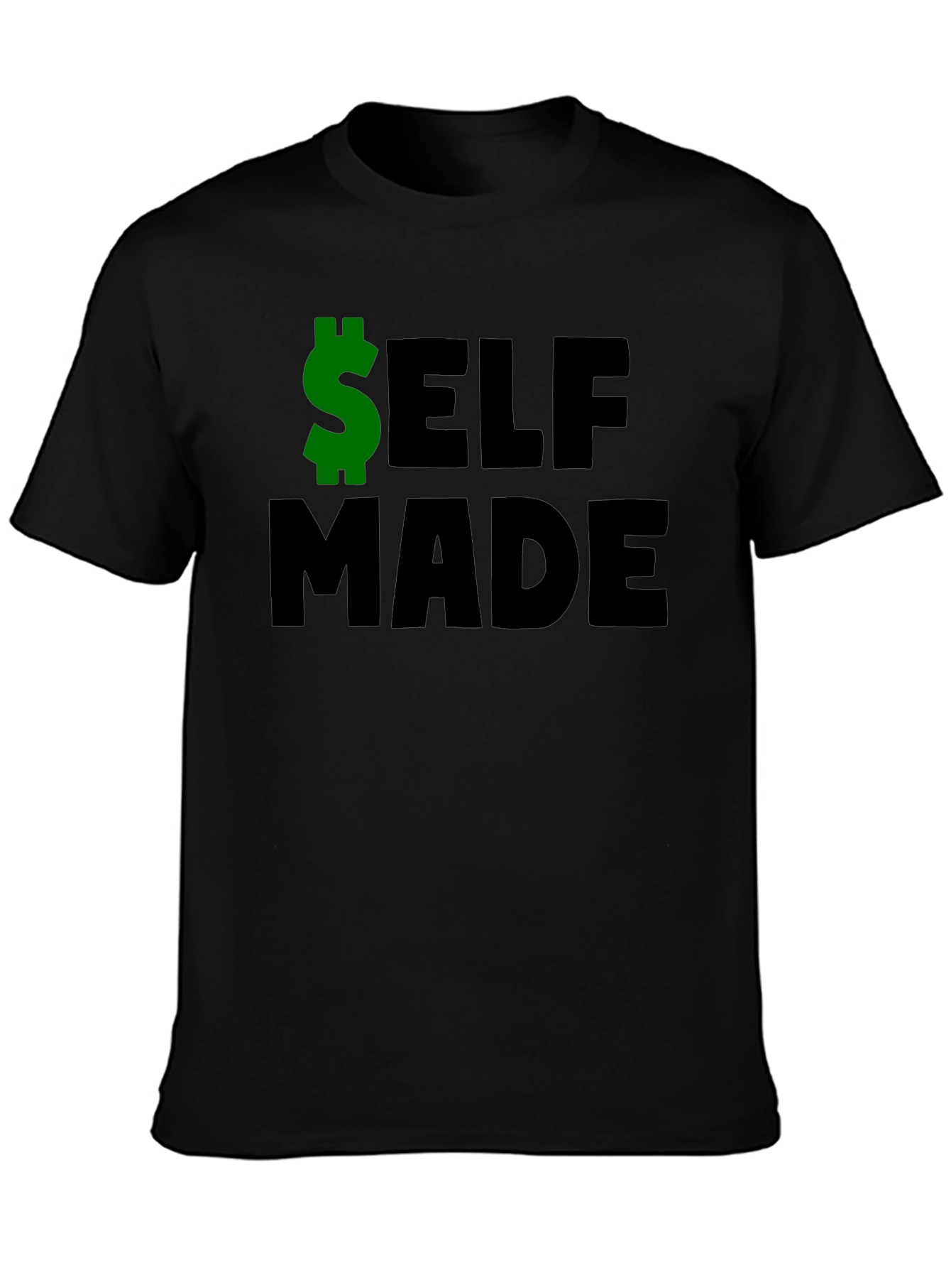 Camiseta Negra: Self Made