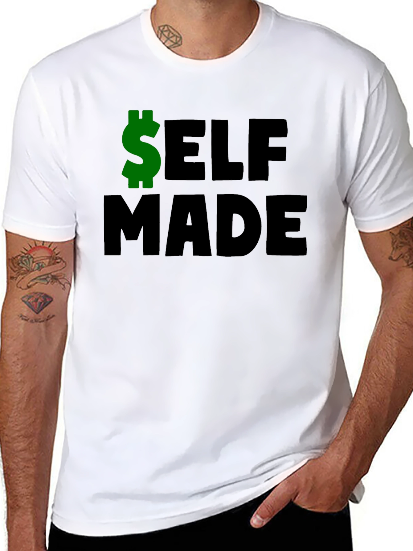 Camiseta Negra: Self Made