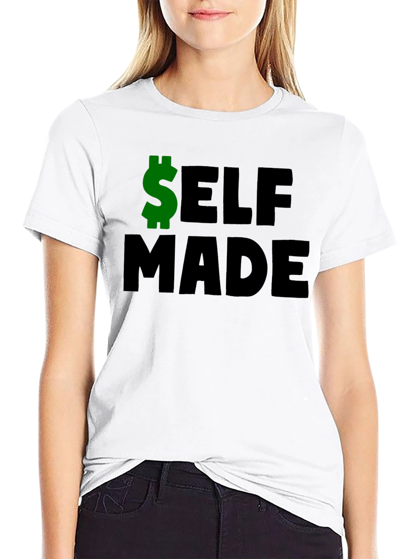 Camiseta Negra: Self Made