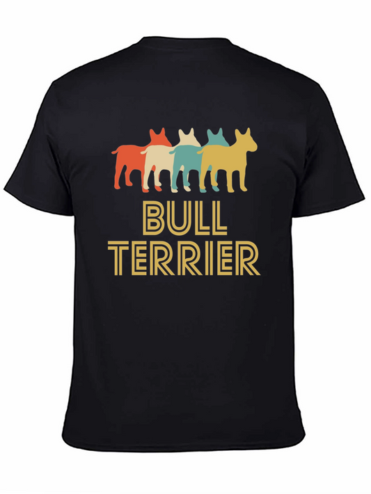 Camiseta Hombre Diseño Retro Bull Terrier