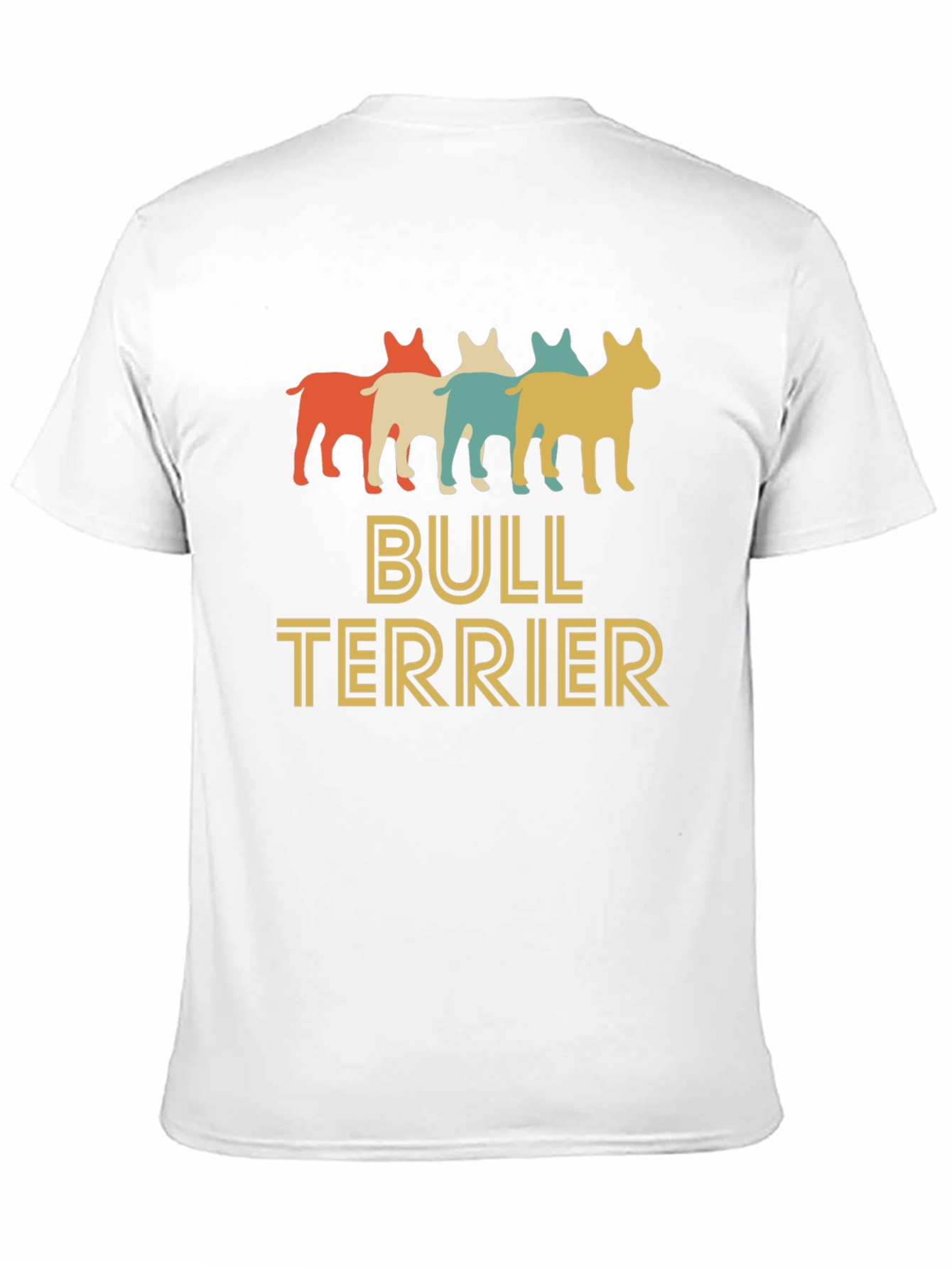 Camiseta Hombre Diseño Retro Bull Terrier