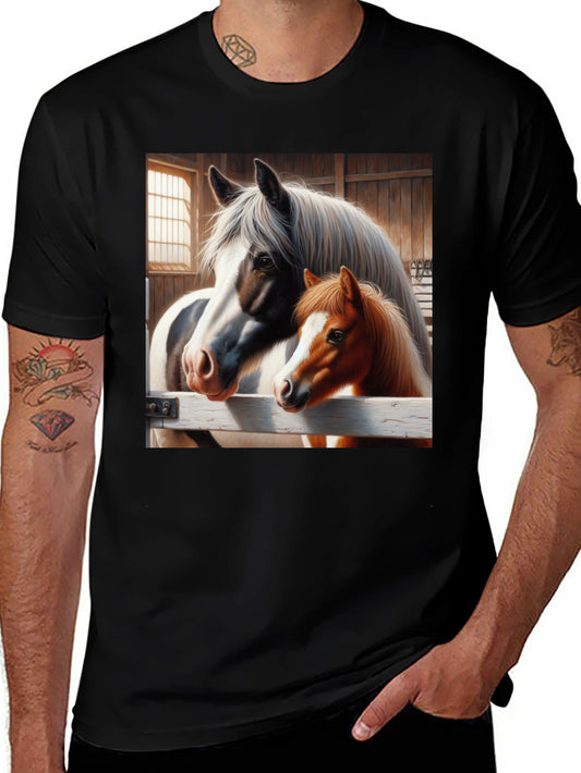 Camiseta con diseño de caballos