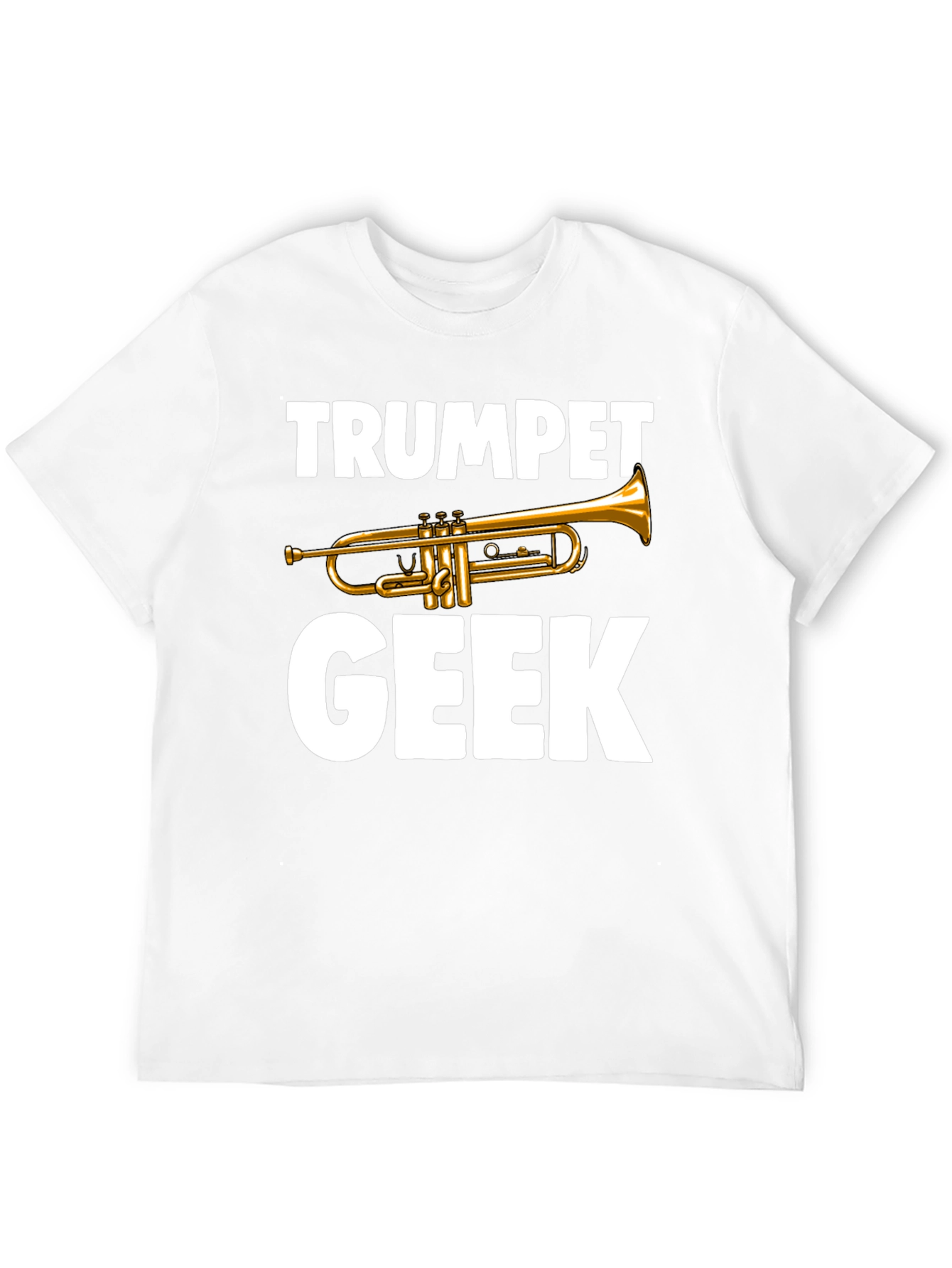 Camiseta Negra Trumpet Geek para Amantes de la Música