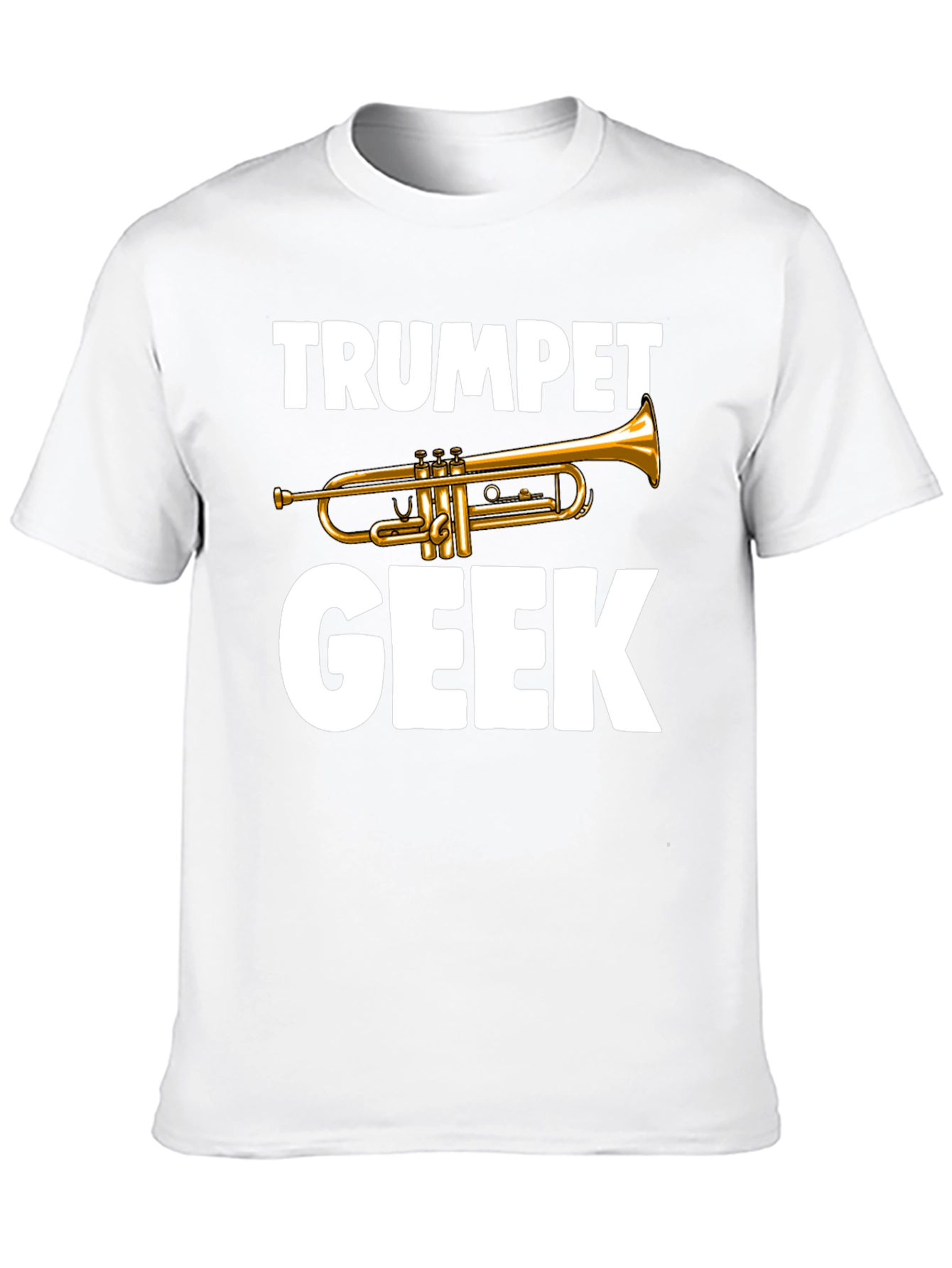 Camiseta Negra Trumpet Geek para Amantes de la Música