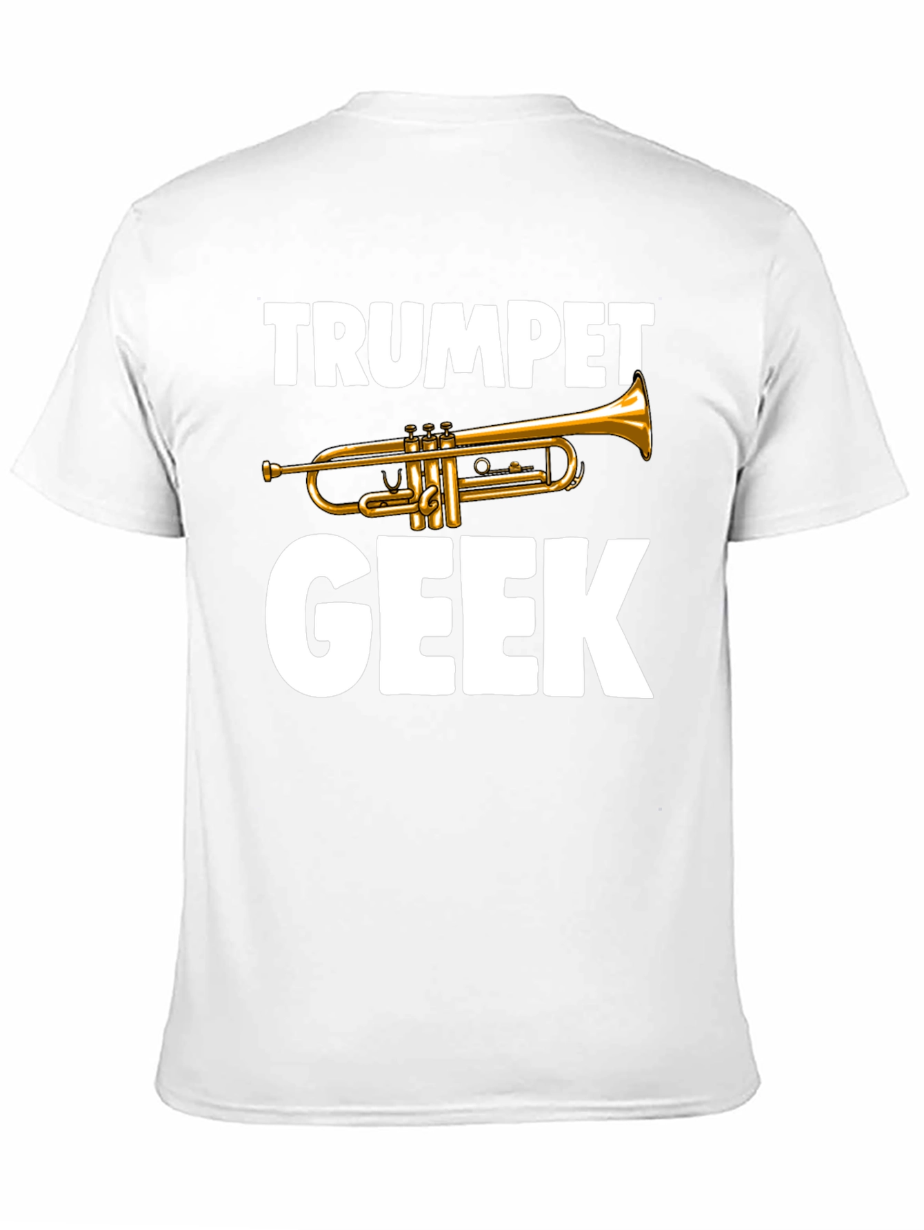 Camiseta Negra Trumpet Geek para Amantes de la Música