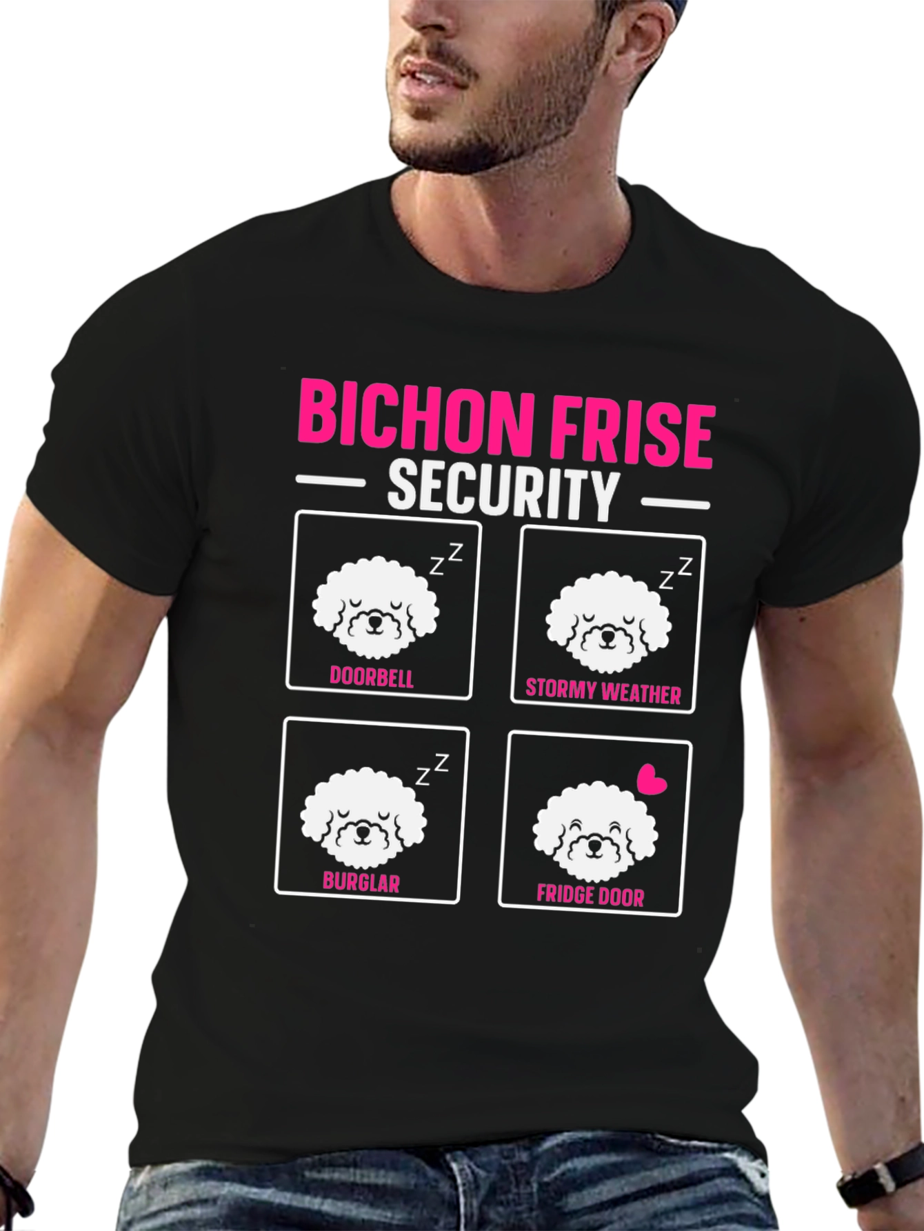 Camiseta Bichón Frise Security