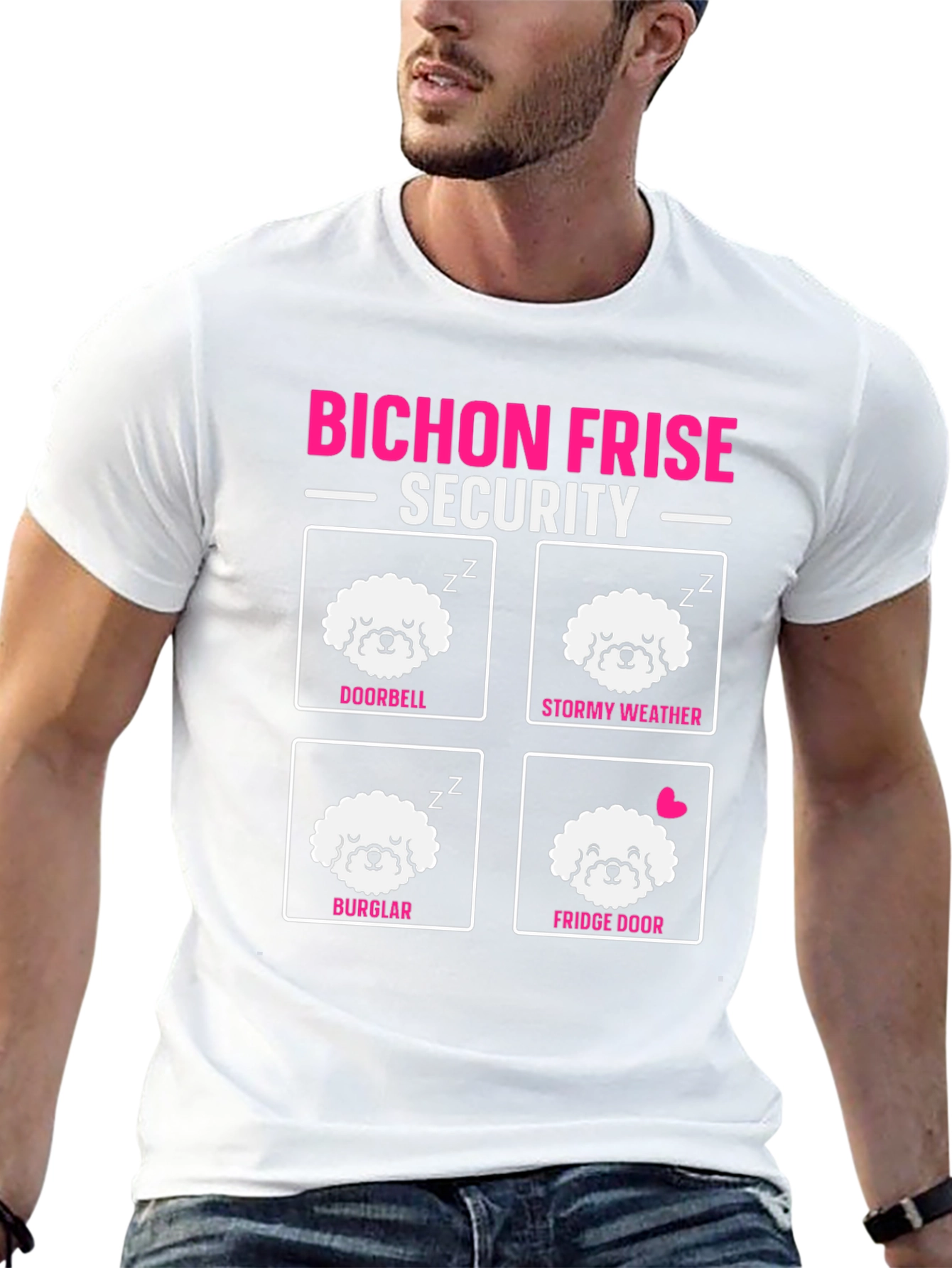 Camiseta Bichón Frise Security