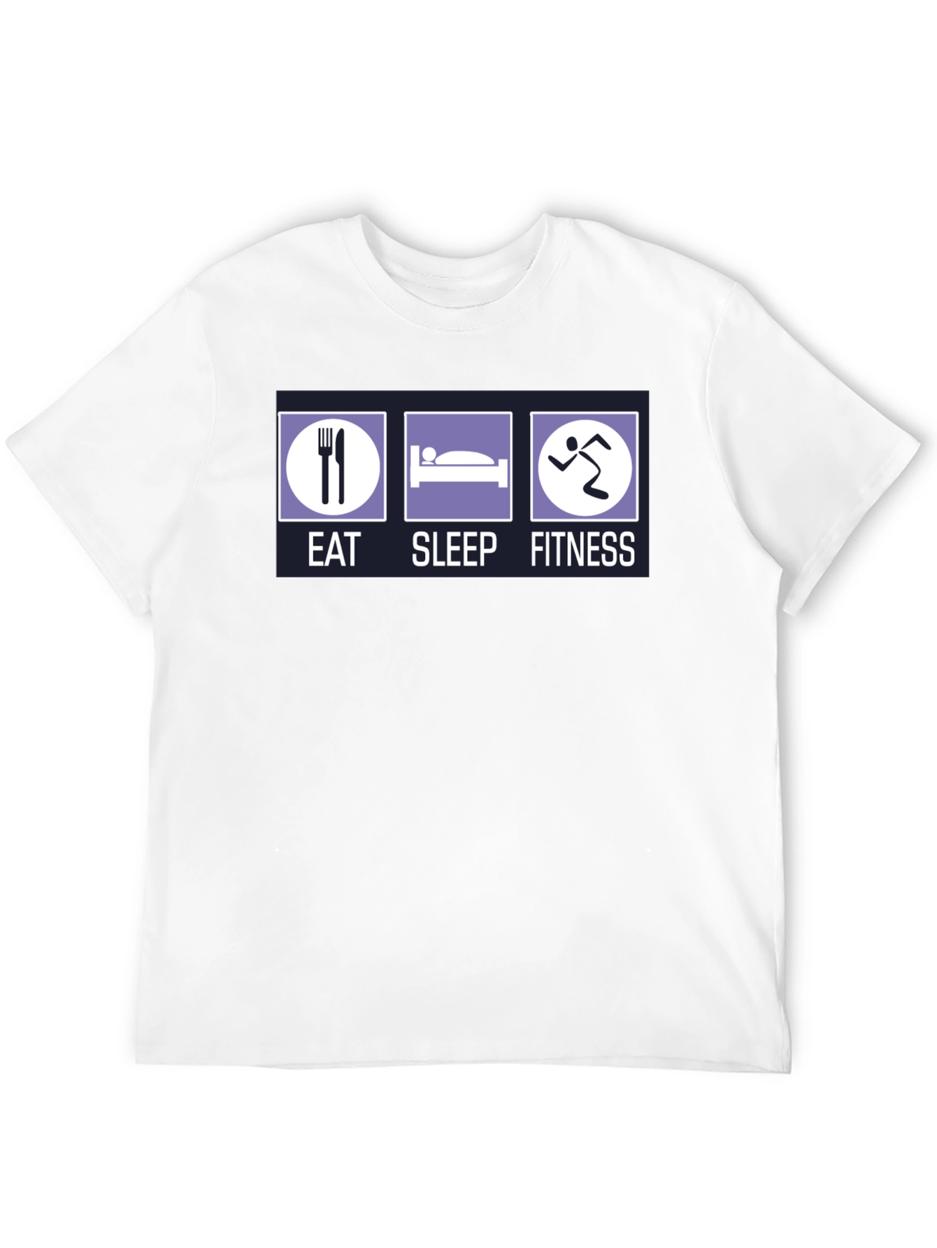 Camiseta Hombre Eat Sleep Fitness - Algodón Casual