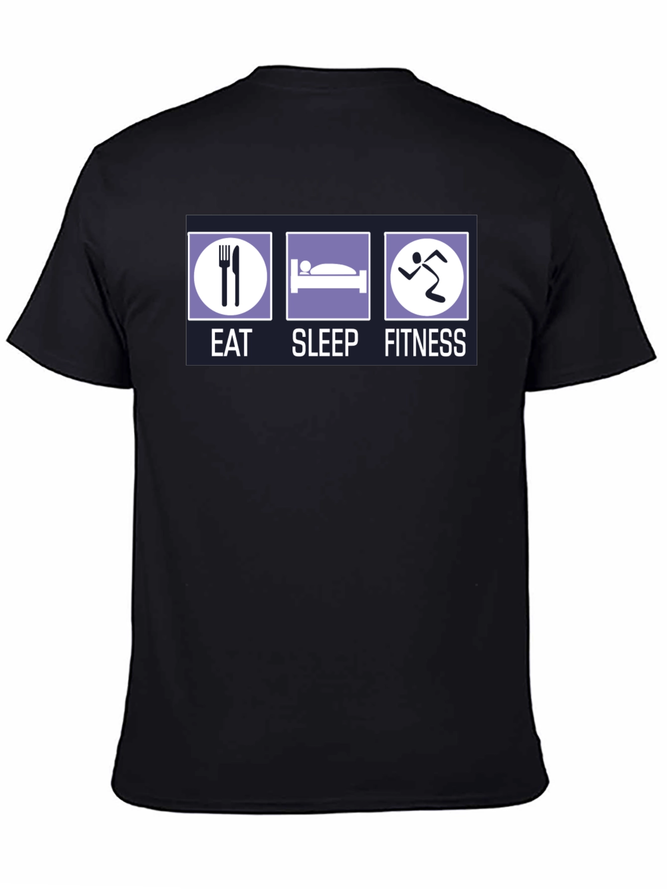 Camiseta Hombre Eat Sleep Fitness - Algodón Casual