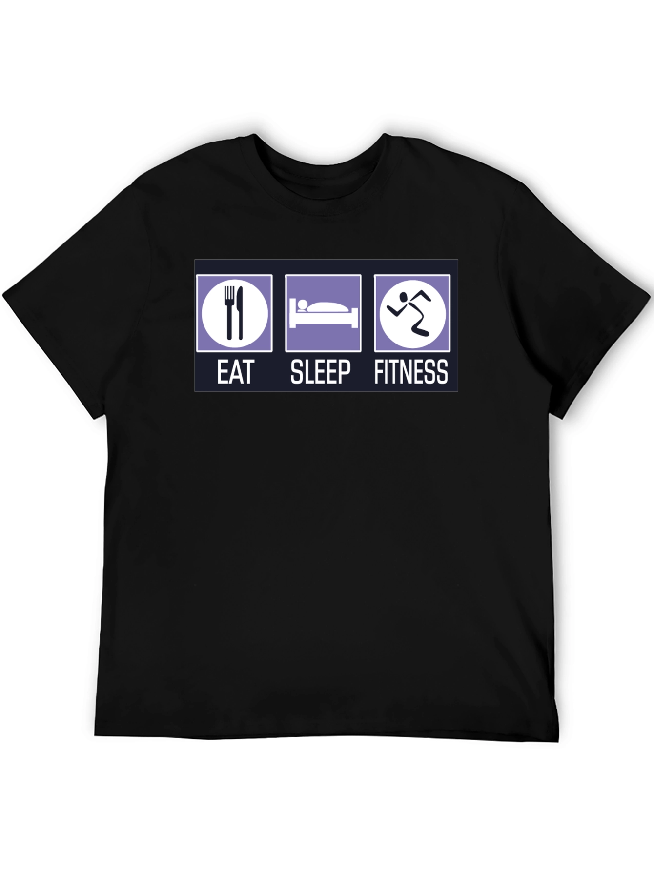 Camiseta Hombre Eat Sleep Fitness - Algodón Casual