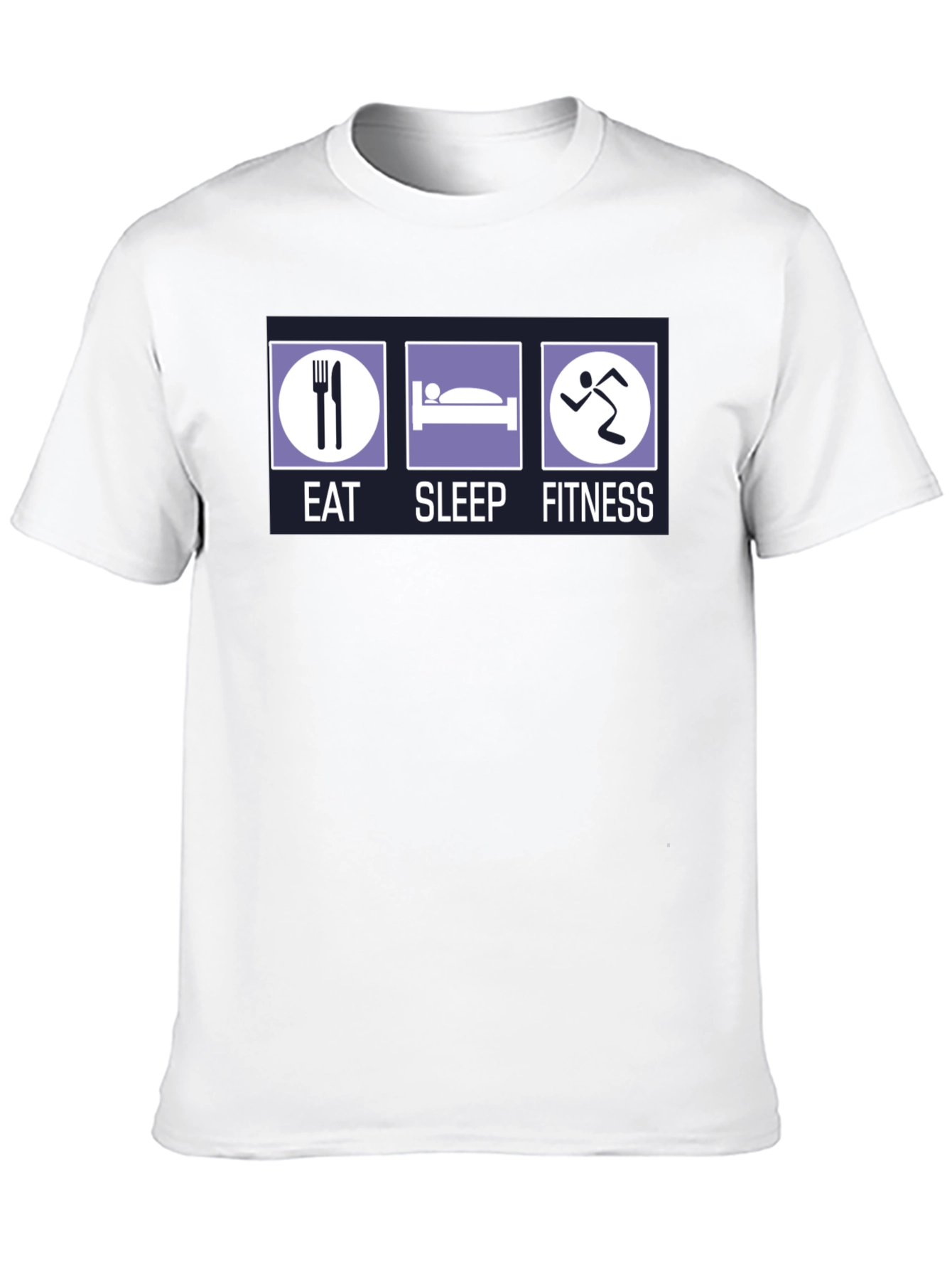 Camiseta Hombre Eat Sleep Fitness - Algodón Casual