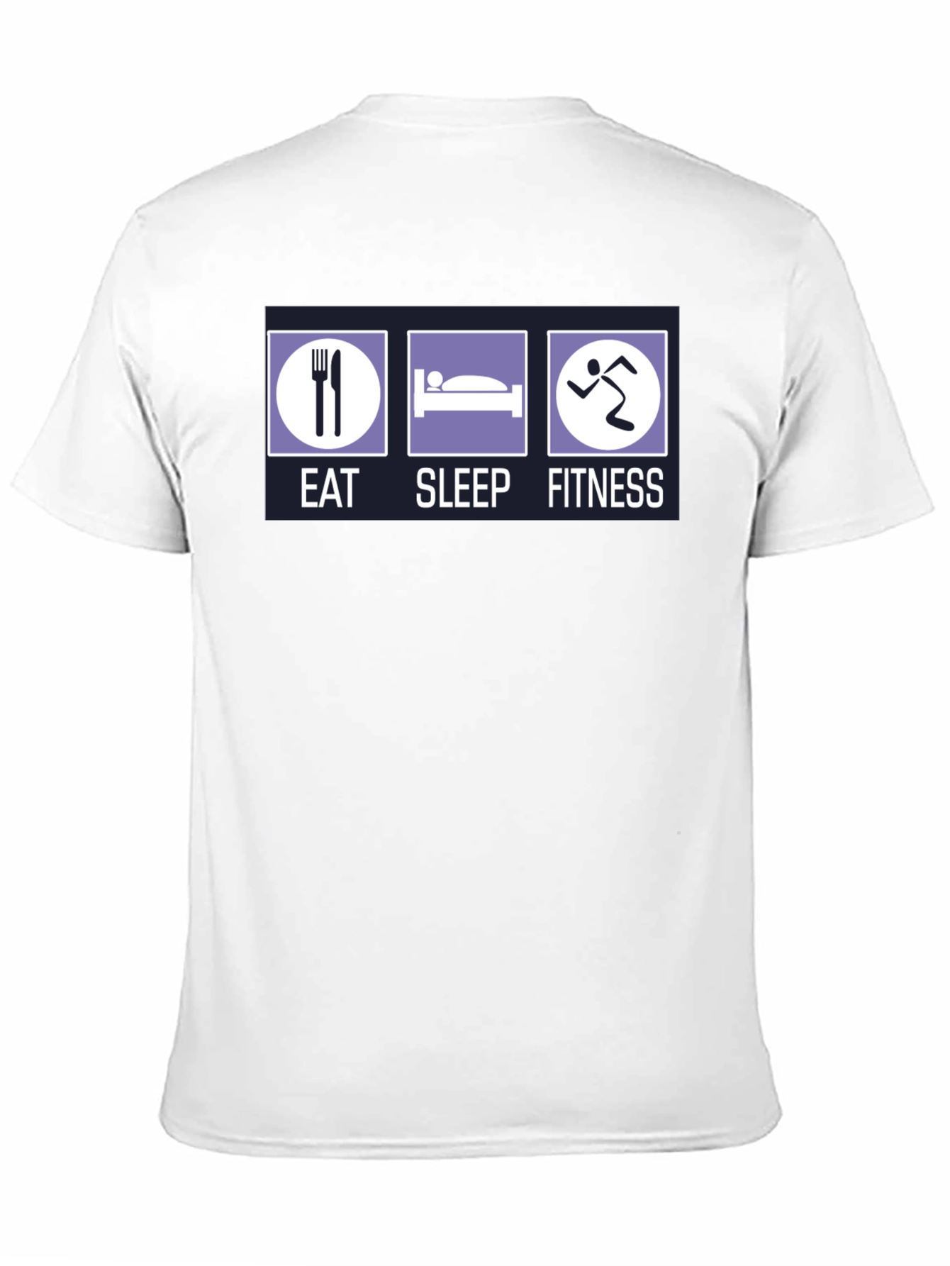 Camiseta Hombre Eat Sleep Fitness - Algodón Casual