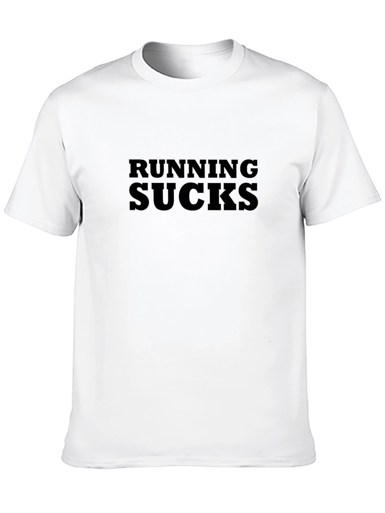 Camiseta Negra: Running Sucks - Comodidad y Estilo