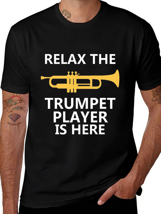 Camiseta Relax Trompetista Aquí Algodón