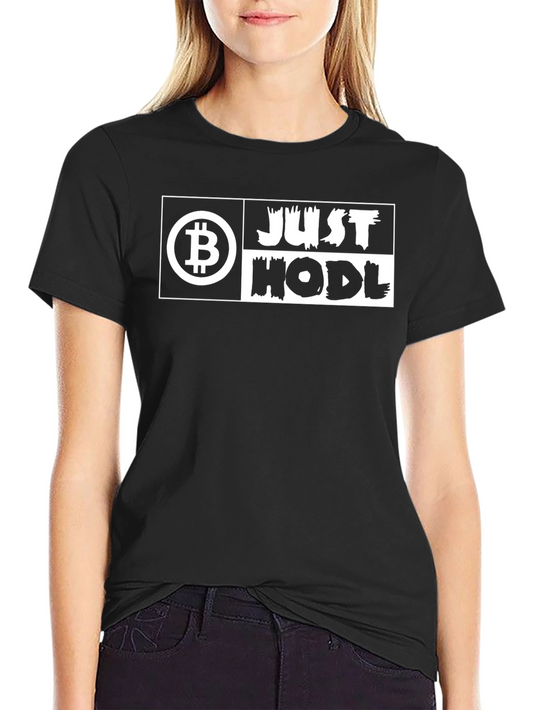 Camiseta Bitcoin Just HODL - Criptomoneda
