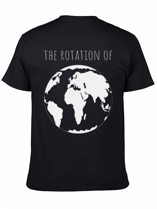Camiseta Negra Rotación de la Tierra