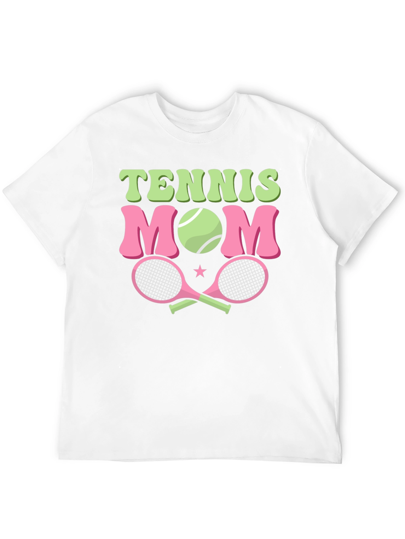 Camiseta Negra Tenis Mamá Diseño Divertido