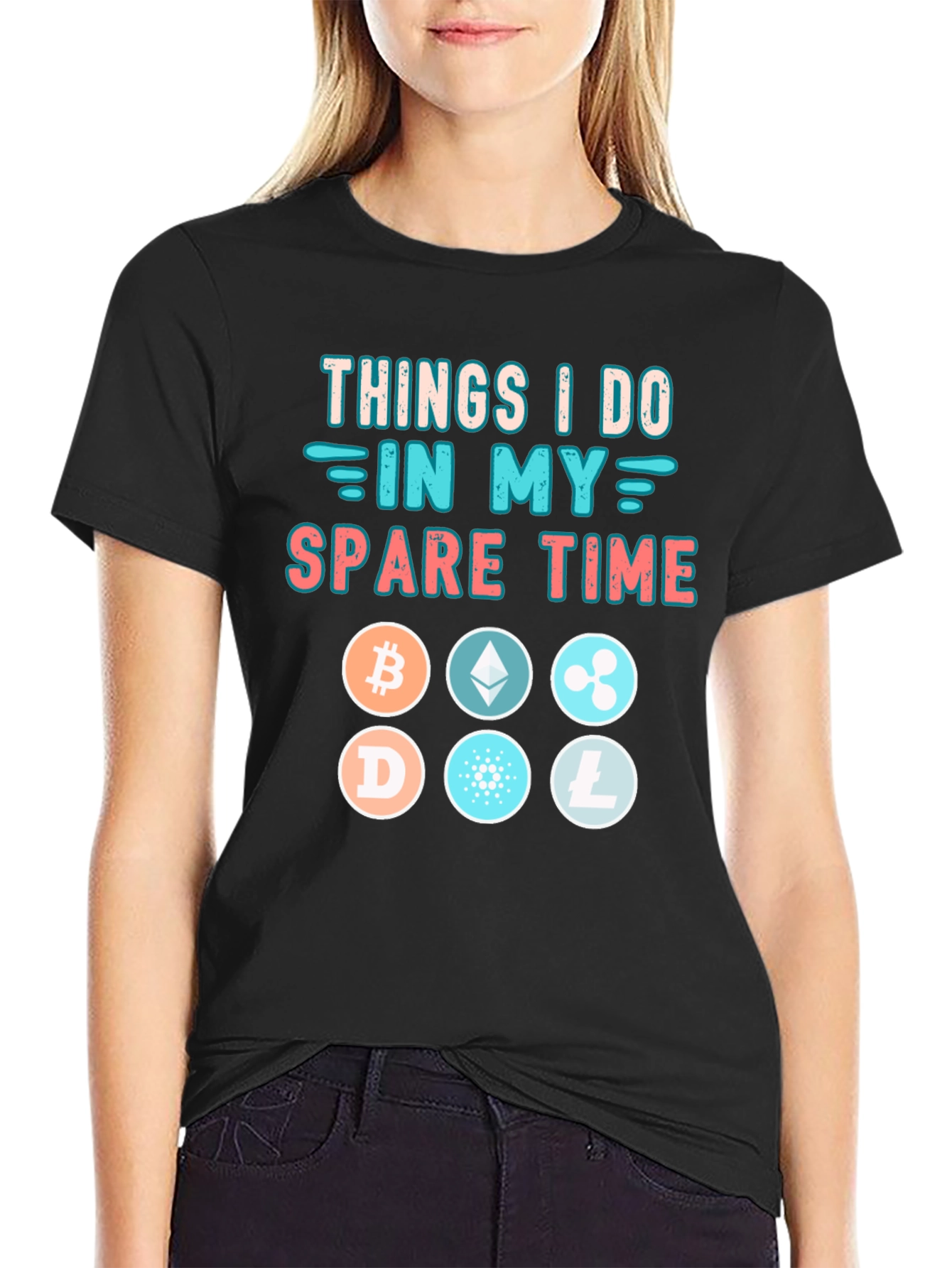 Camiseta Negra Things I Do In My Spare Time