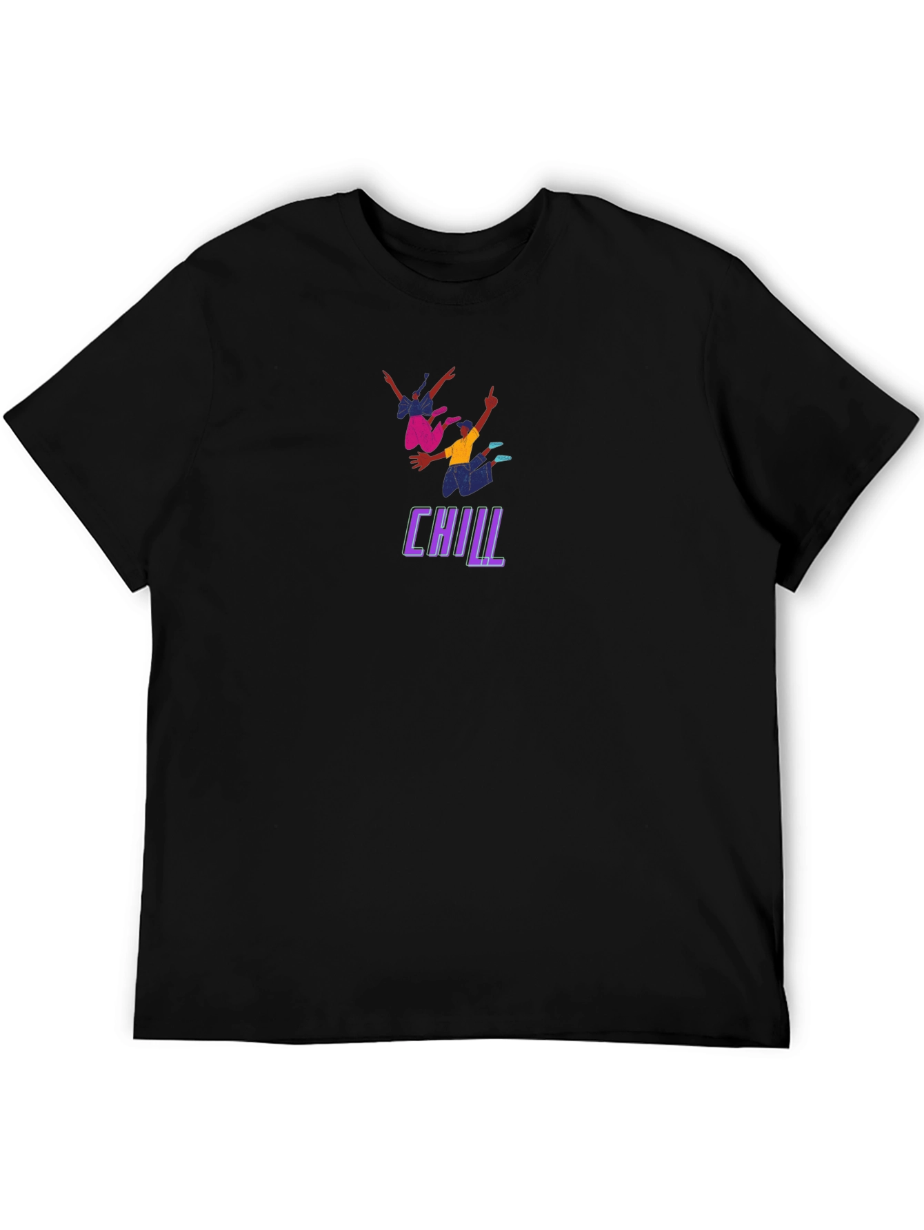Camiseta Negra Chill para Hombre