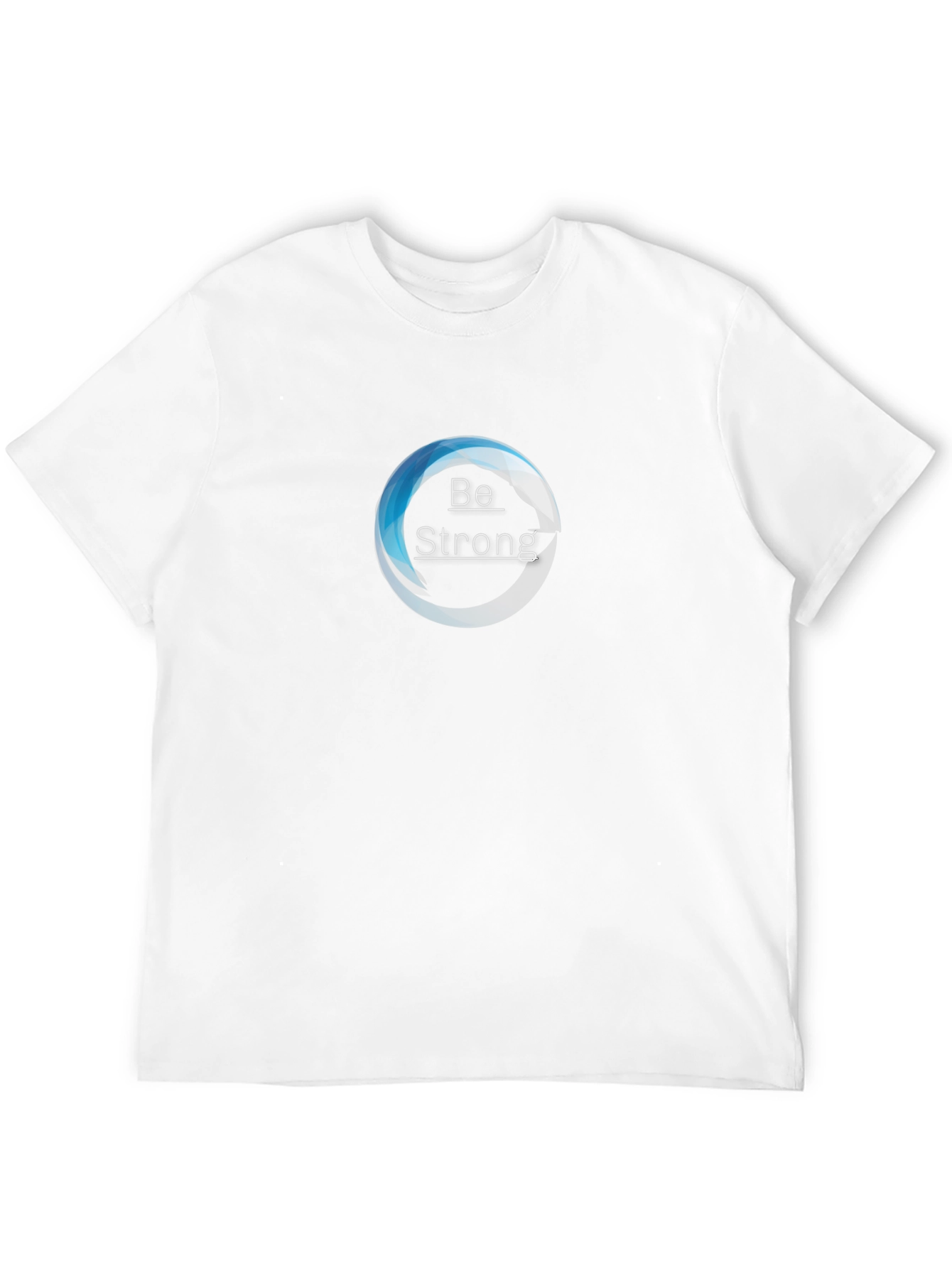 Camiseta Negra Be Strong Diseño Moderno