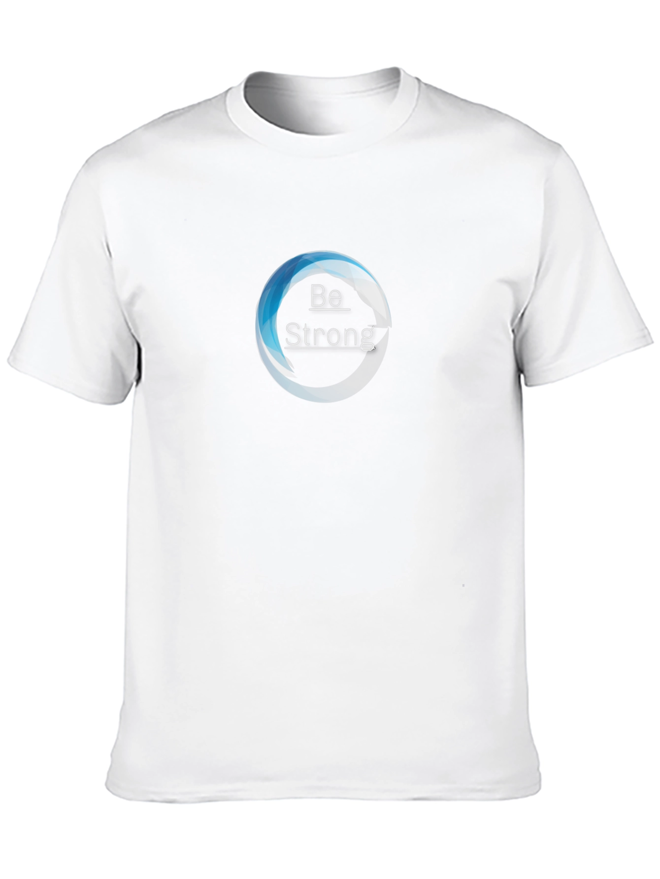 Camiseta Negra Be Strong Diseño Moderno