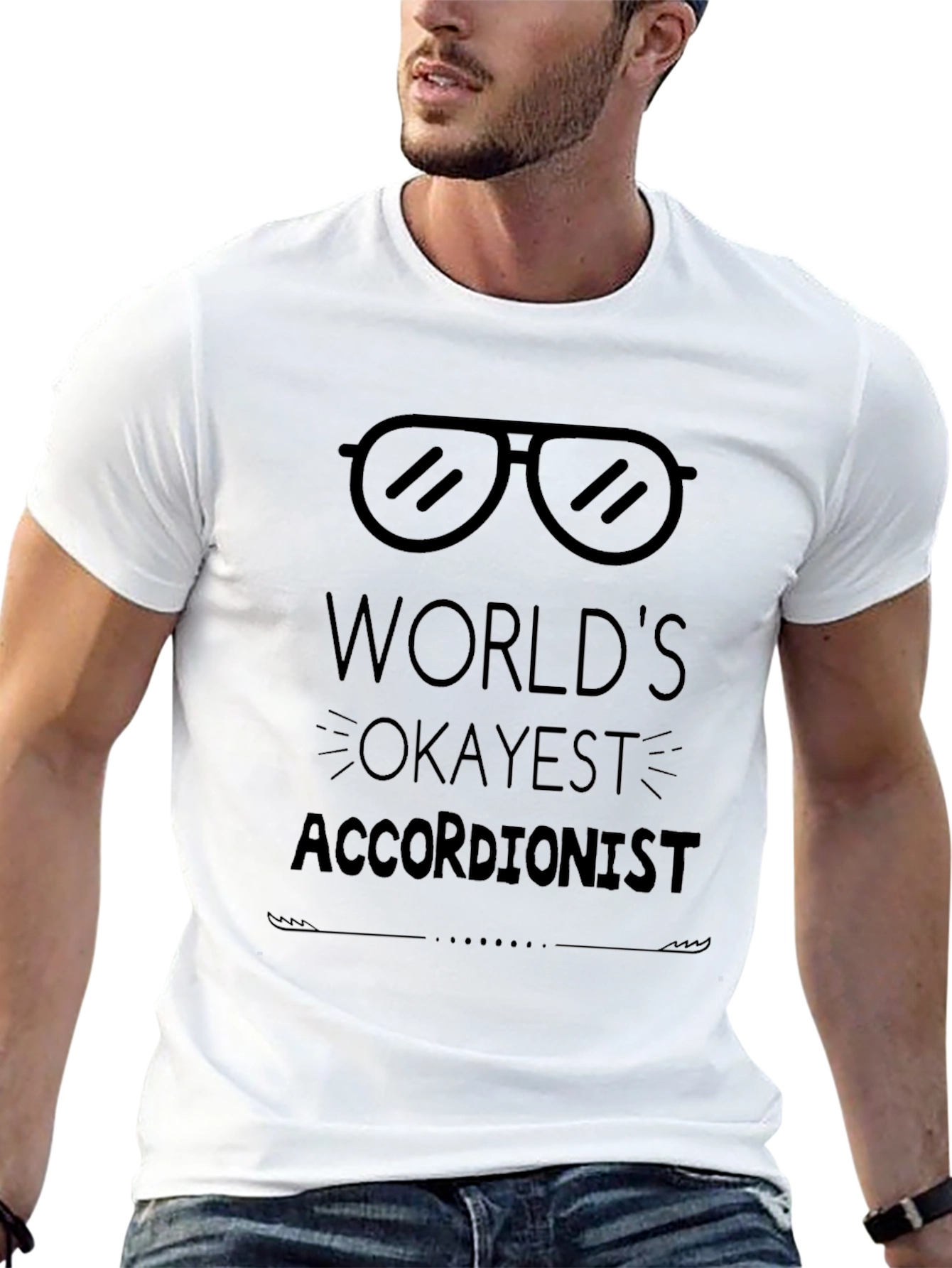 Camiseta Negra Okayest Accordionist