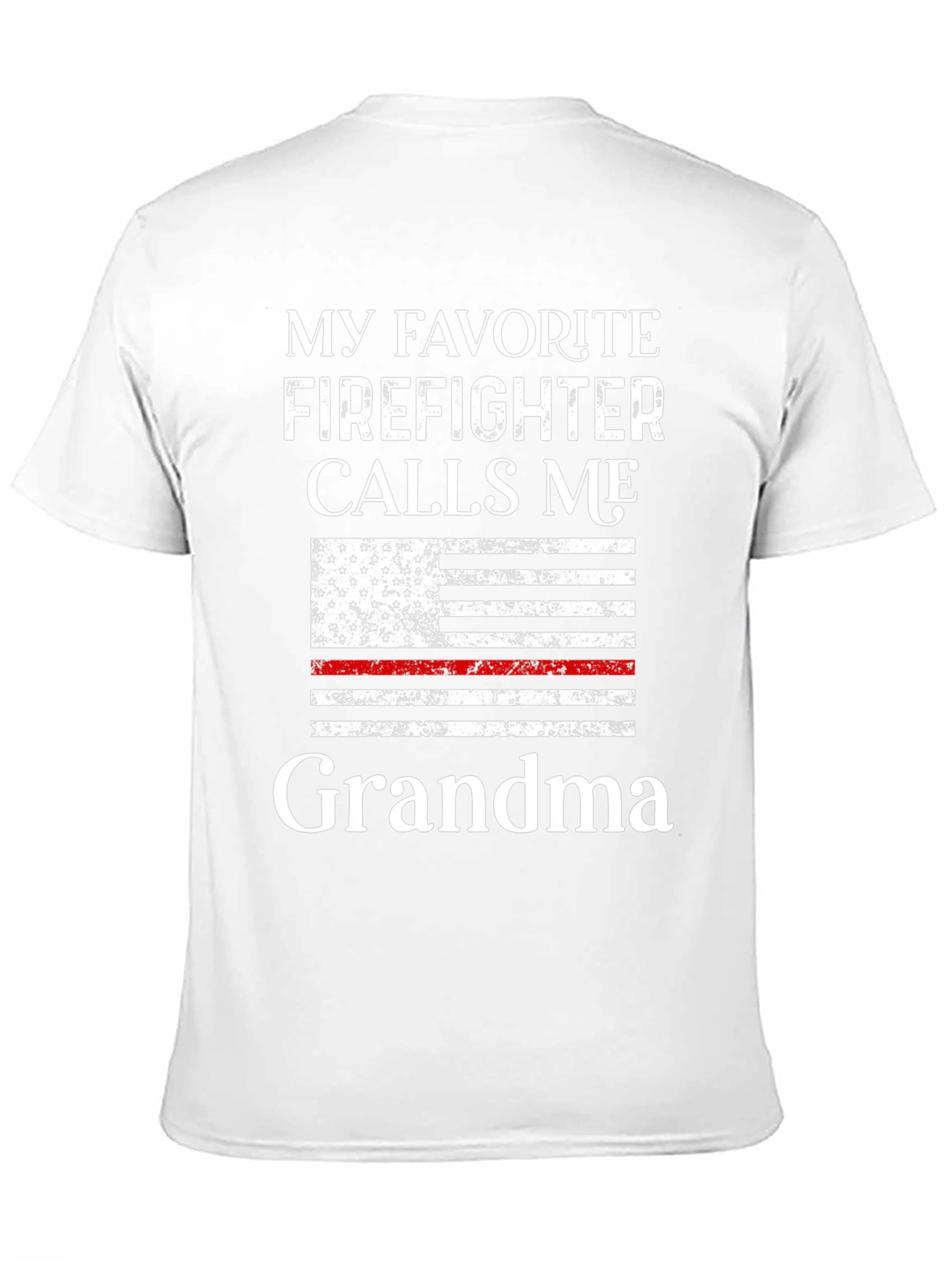 Camiseta Negra Mi Bombero Favorito me Llama Abuela