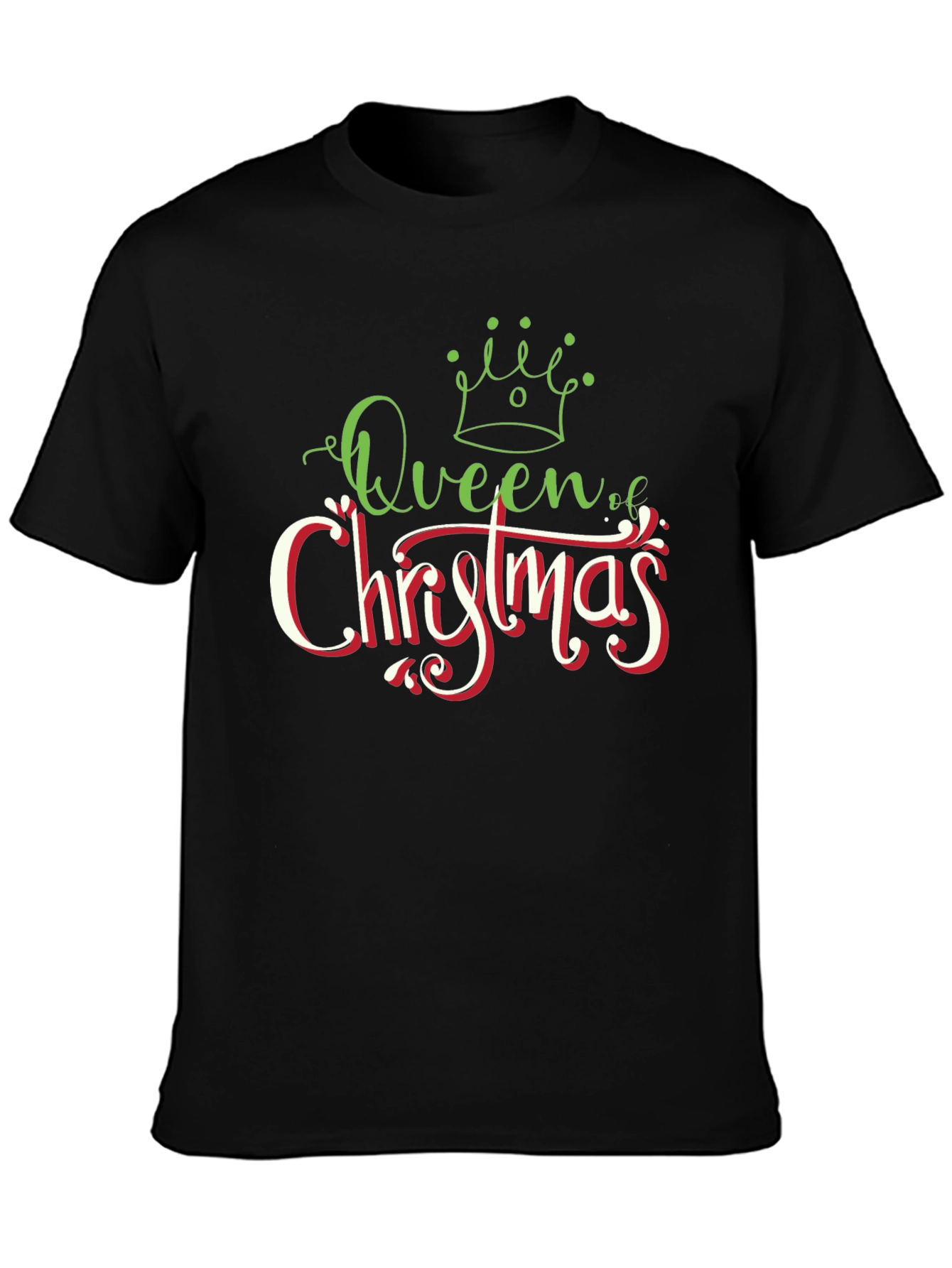 Camiseta Negra Queen of Christmas