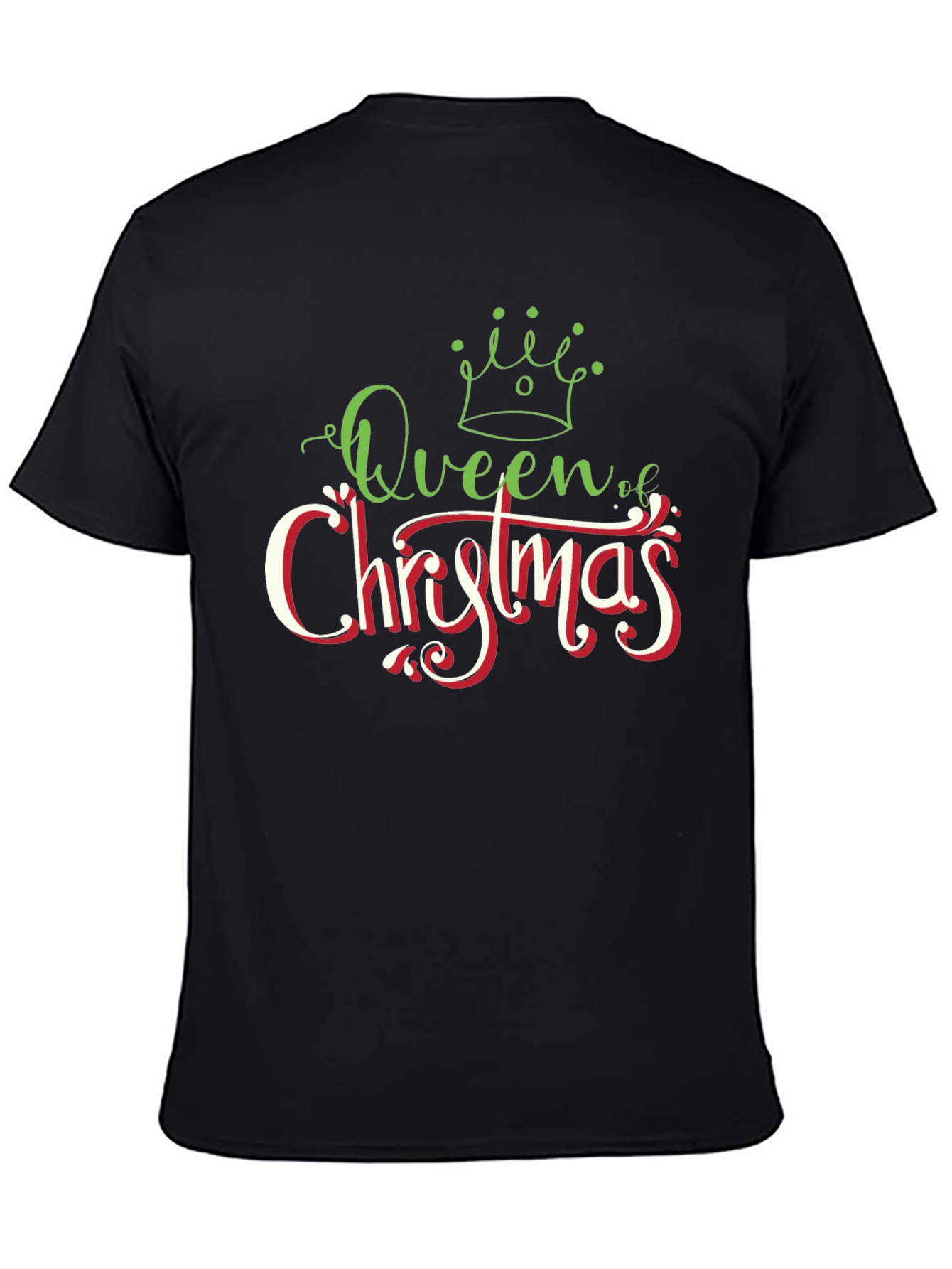 Camiseta Negra Queen of Christmas
