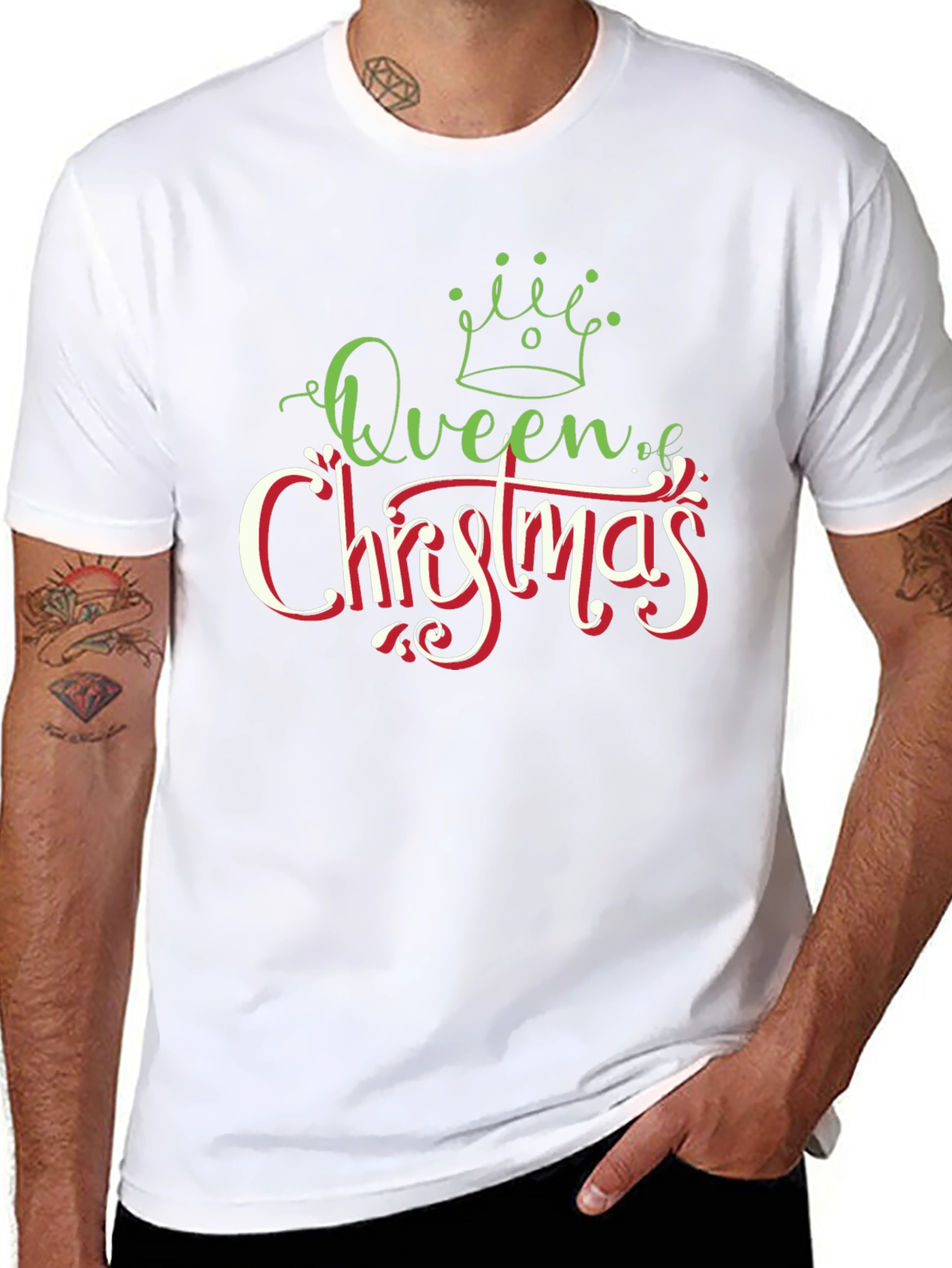 Camiseta Negra Queen of Christmas