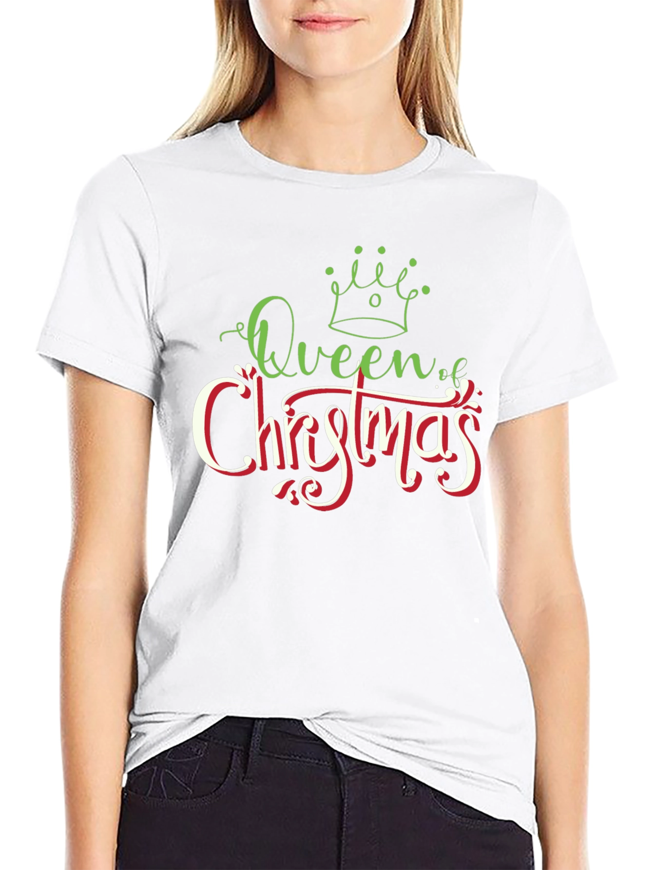 Camiseta Negra Queen of Christmas