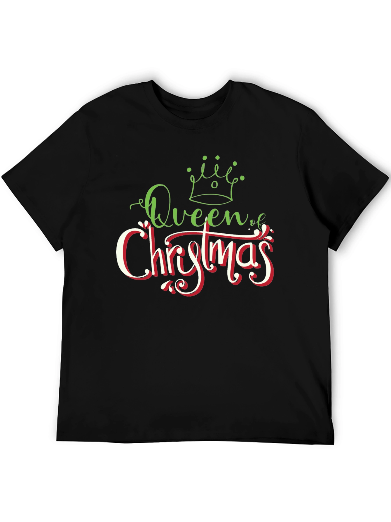 Camiseta Negra Queen of Christmas
