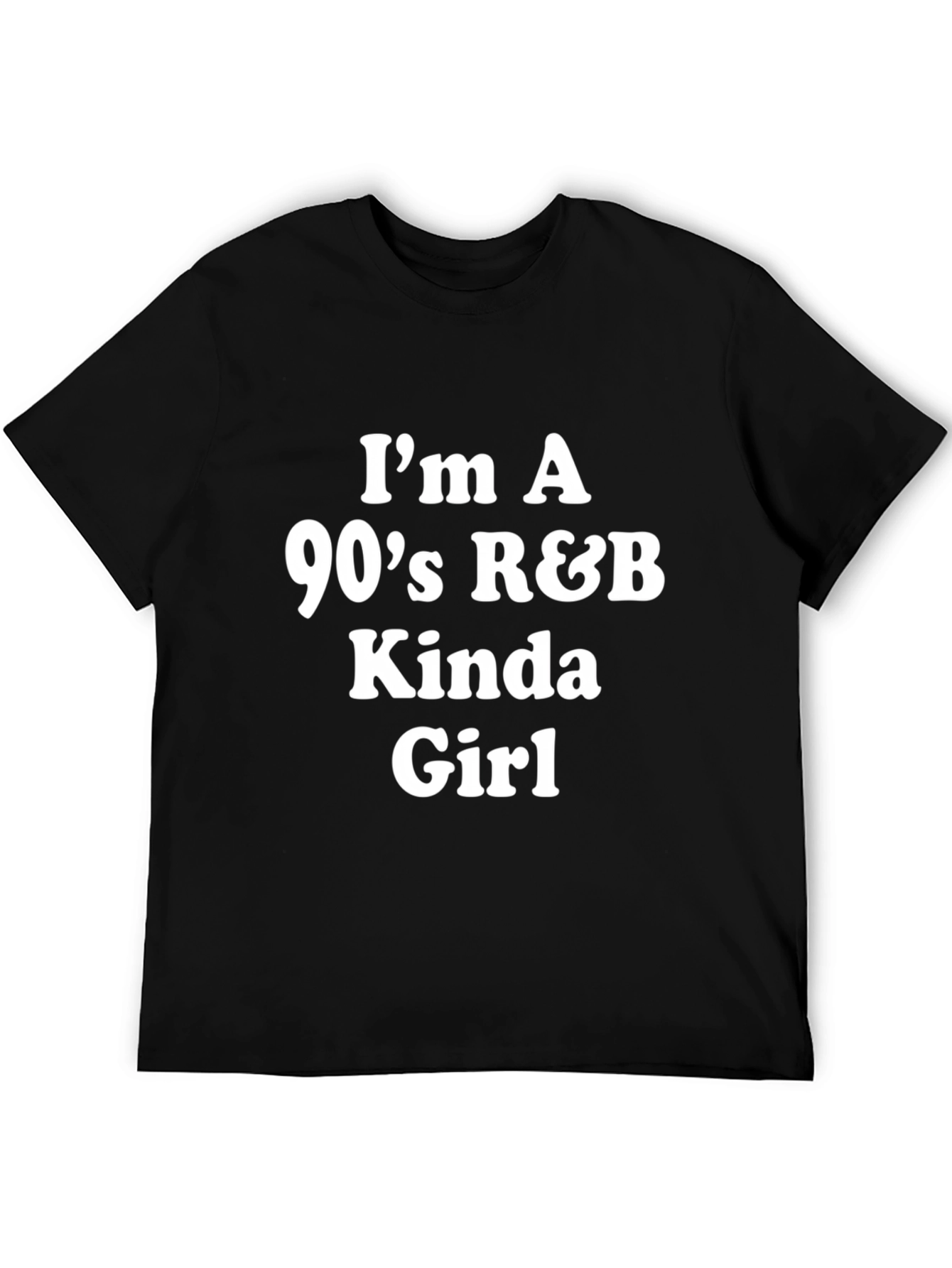 Camiseta Negra Mujer R&B Años 90