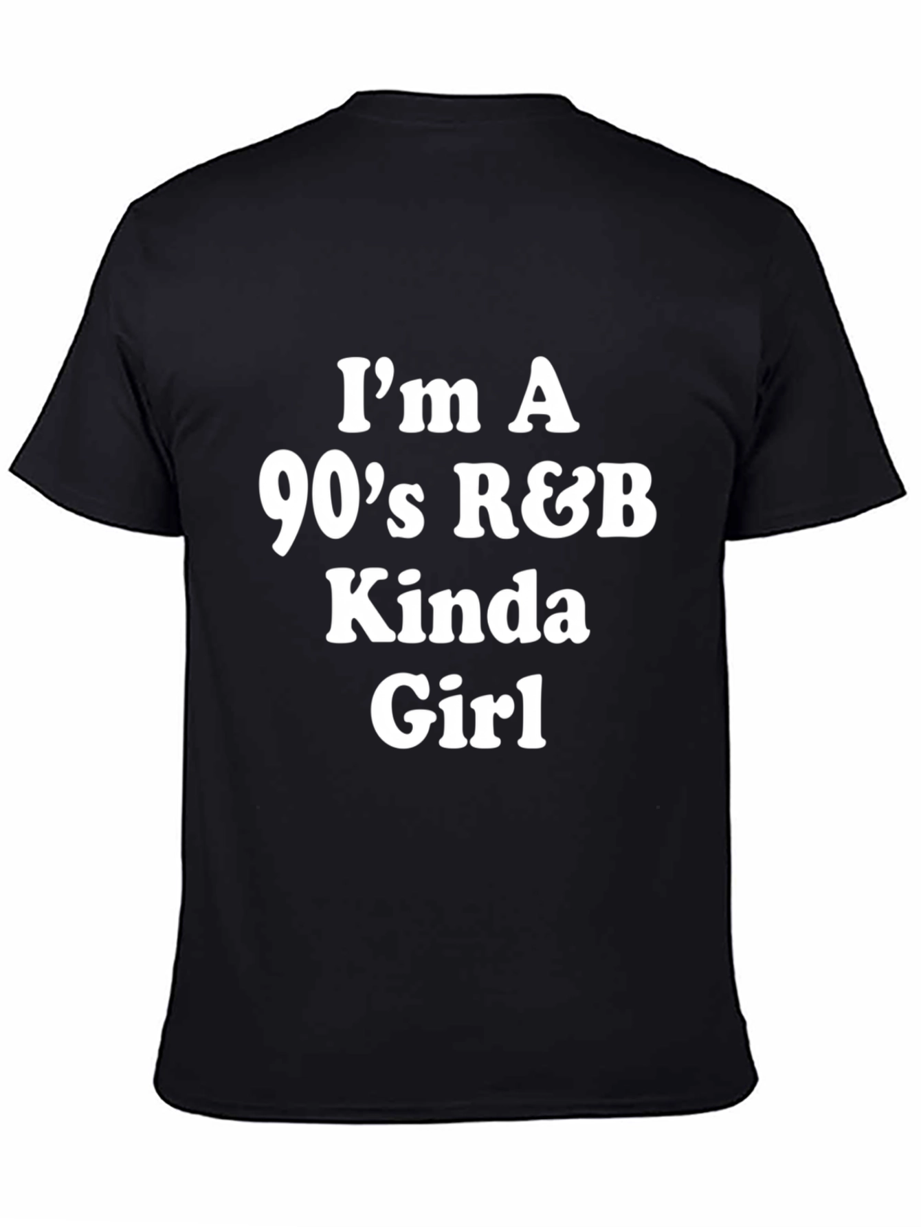 Camiseta Negra Mujer R&B Años 90