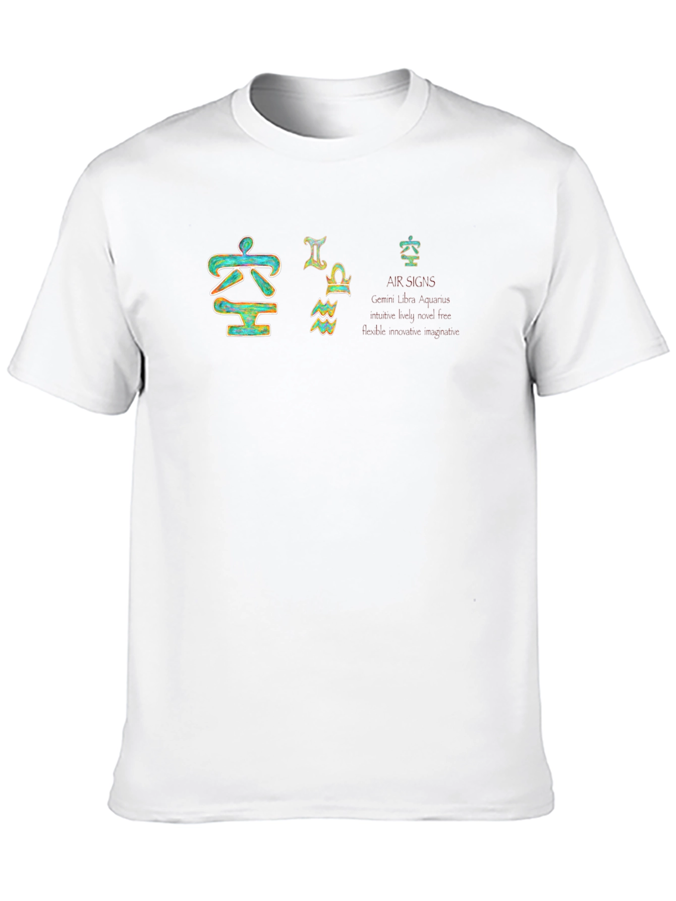 Camiseta Signos de Aire Zodiaco - Estilo Único
