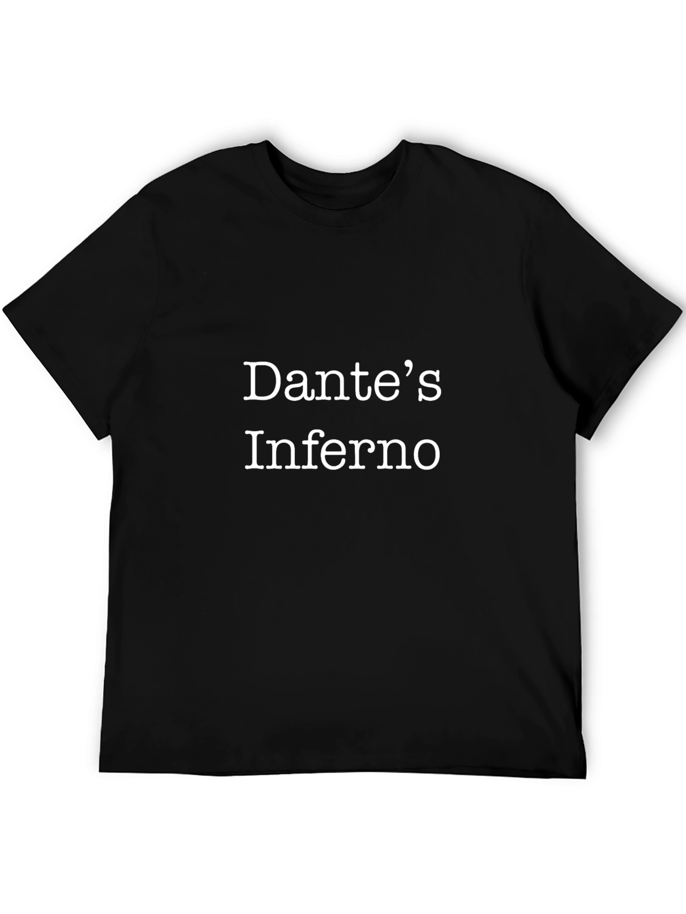 Camiseta Negra Dantes Inferno