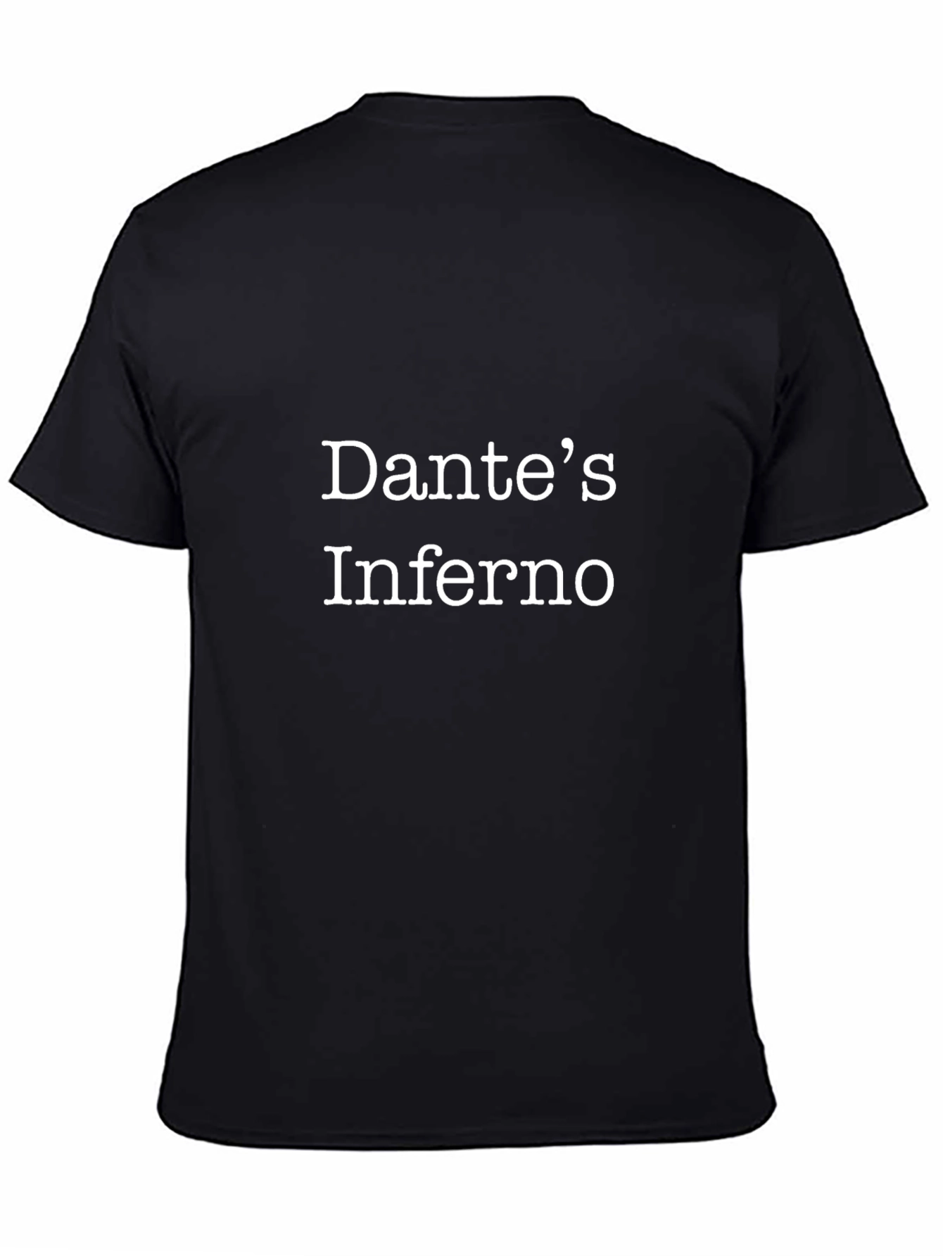 Camiseta Negra Dantes Inferno