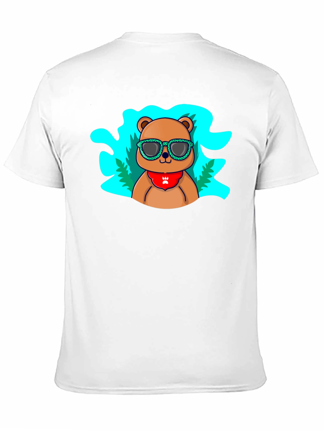 Camiseta Negra Oso Cool - Estilo Casual